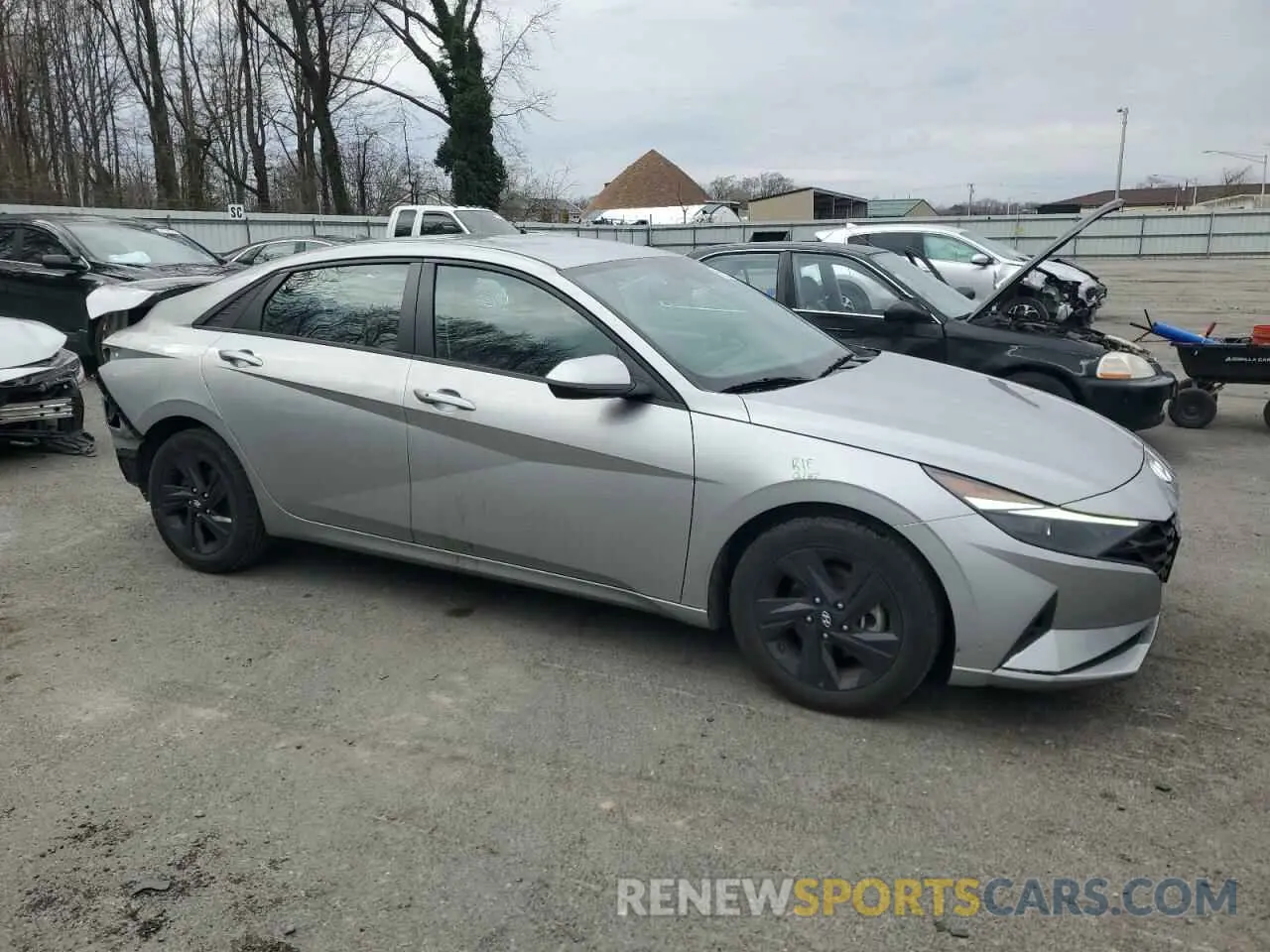 4 fotografías del automóvil dañado 5NPLM4AG3NH078755 HYUNDAI ELANTRA 2022