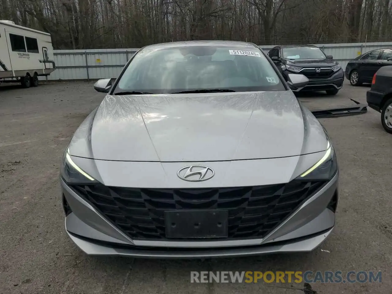 5 fotografías del automóvil dañado 5NPLM4AG3NH078755 HYUNDAI ELANTRA 2022