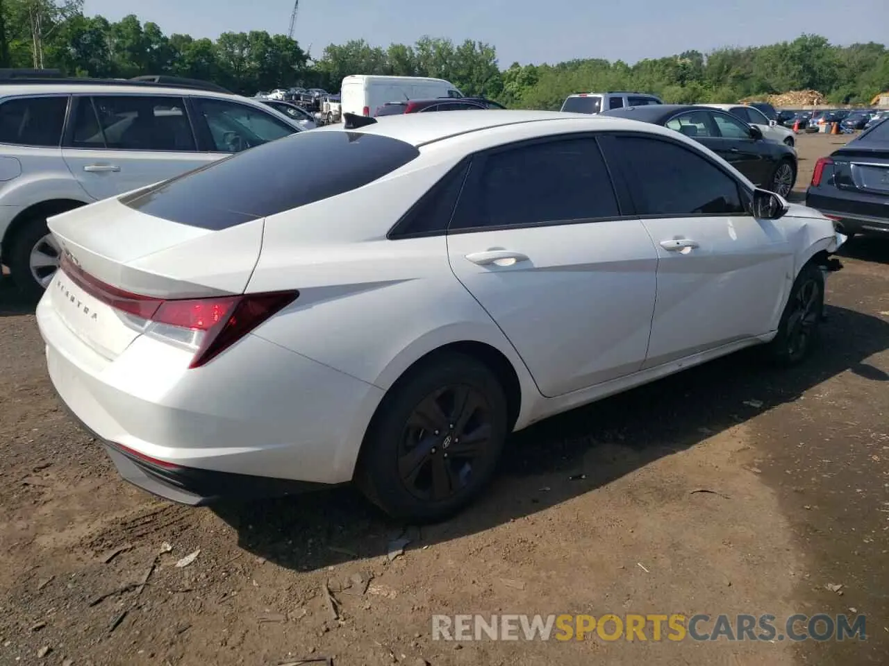 3 fotografías del automóvil dañado 5NPLM4AG4NH069868 HYUNDAI ELANTRA 2022