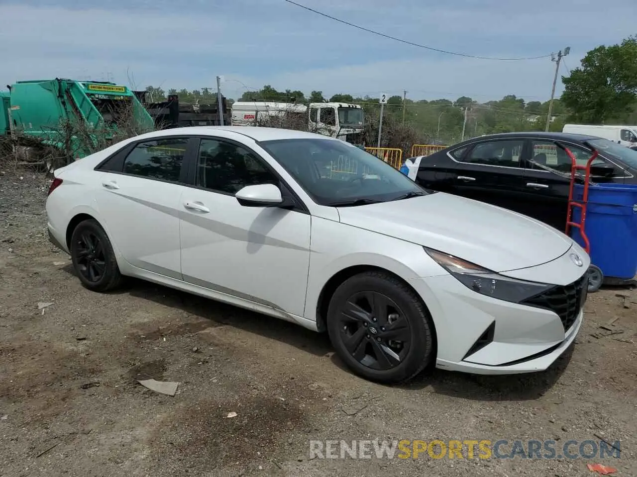 4 fotografías del automóvil dañado 5NPLM4AG5NH055932 HYUNDAI ELANTRA 2022