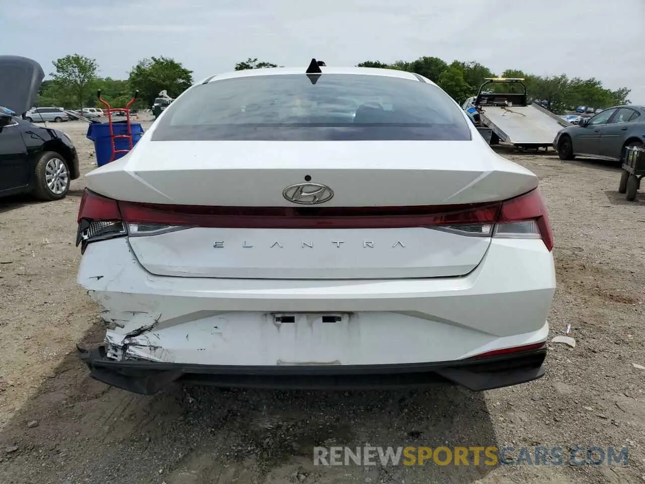 6 fotografías del automóvil dañado 5NPLM4AG5NH055932 HYUNDAI ELANTRA 2022