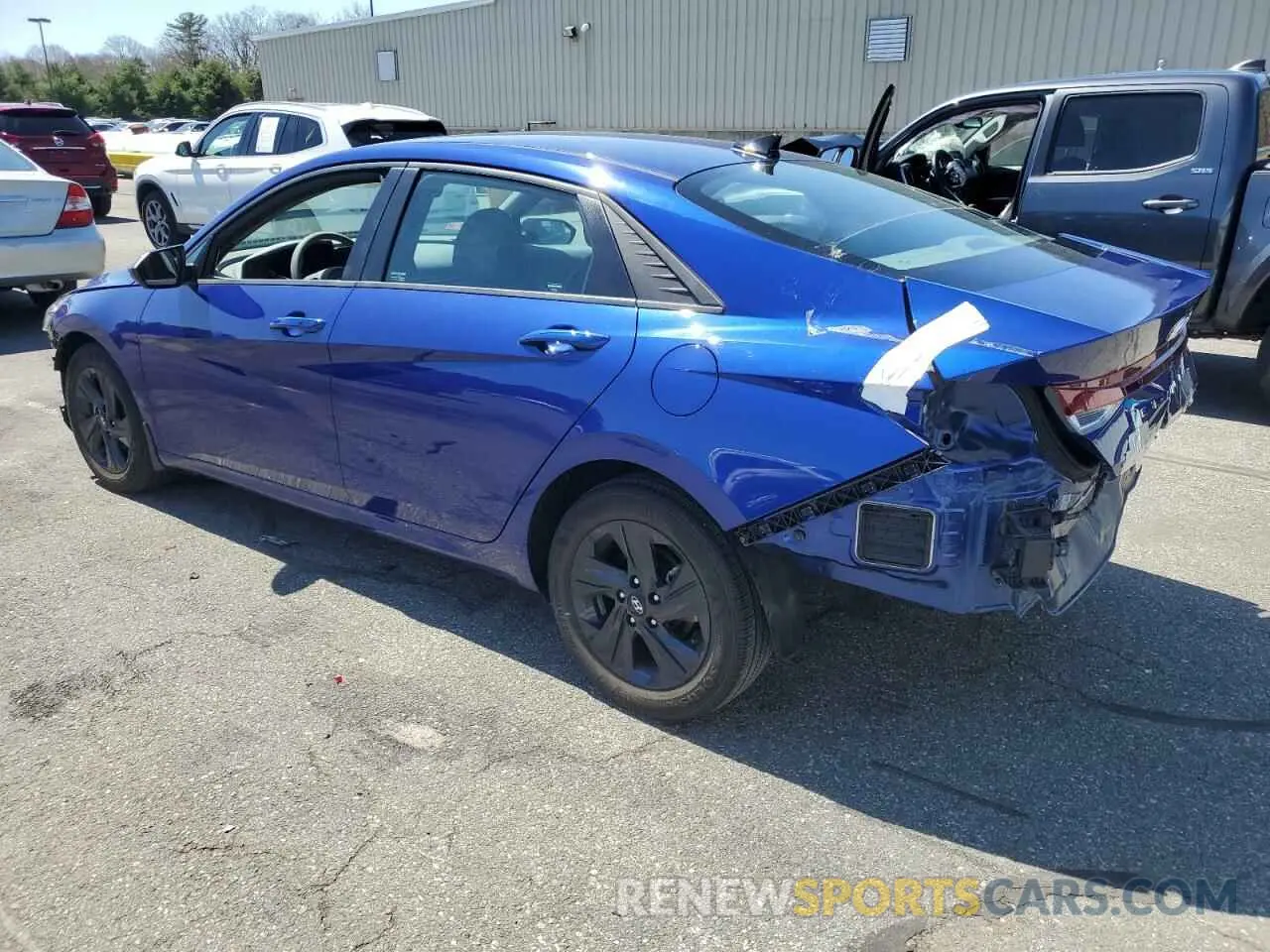 2 fotografías del automóvil dañado 5NPLM4AG5NH074965 HYUNDAI ELANTRA 2022