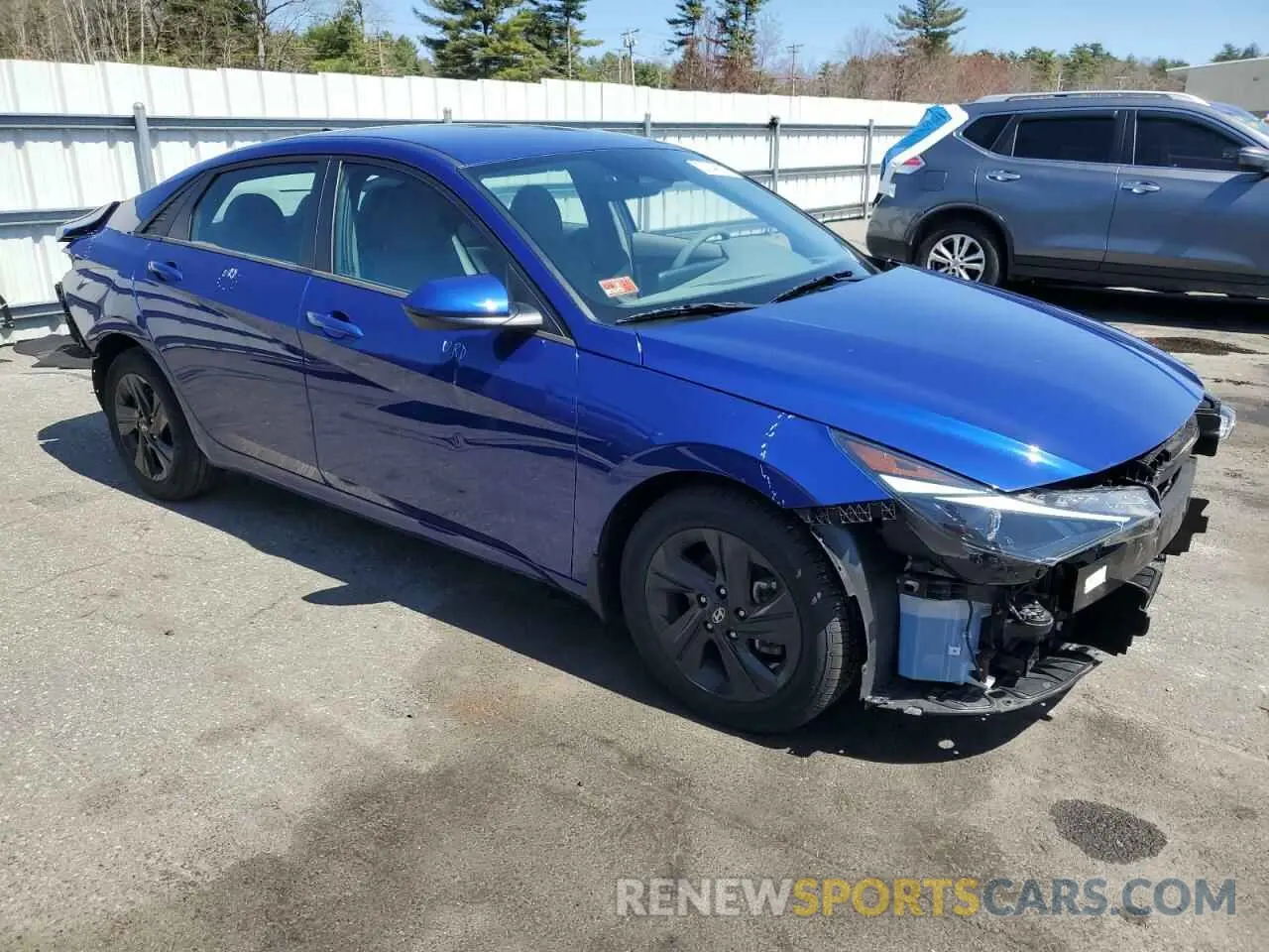 4 fotografías del automóvil dañado 5NPLM4AG5NH074965 HYUNDAI ELANTRA 2022