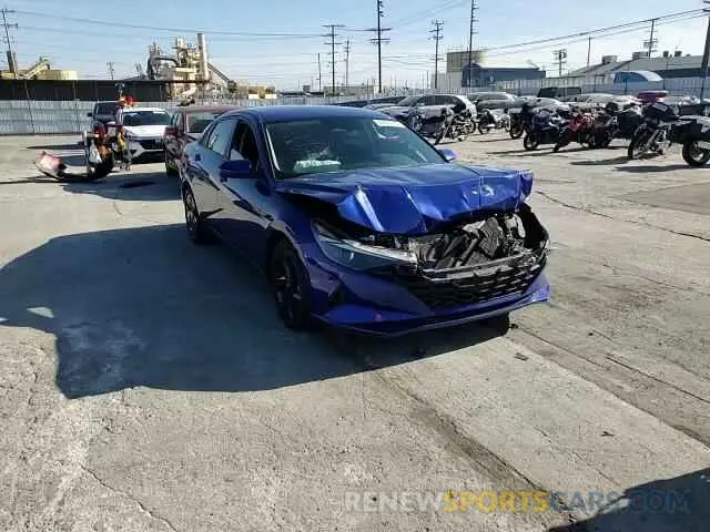 10 fotografías del automóvil dañado 5NPLM4AG5NH085920 HYUNDAI ELANTRA 2022