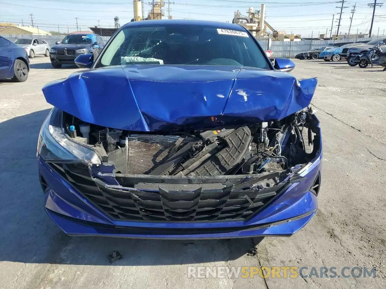 5 fotografías del automóvil dañado 5NPLM4AG5NH085920 HYUNDAI ELANTRA 2022