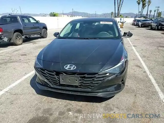 10 fotografías del automóvil dañado 5NPLM4AG6NH054837 HYUNDAI ELANTRA 2022
