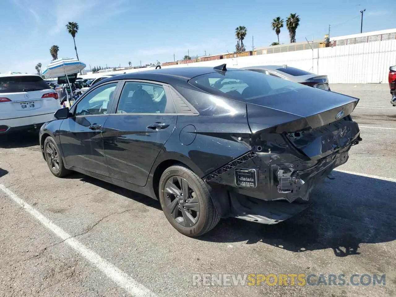 2 fotografías del automóvil dañado 5NPLM4AG6NH054837 HYUNDAI ELANTRA 2022
