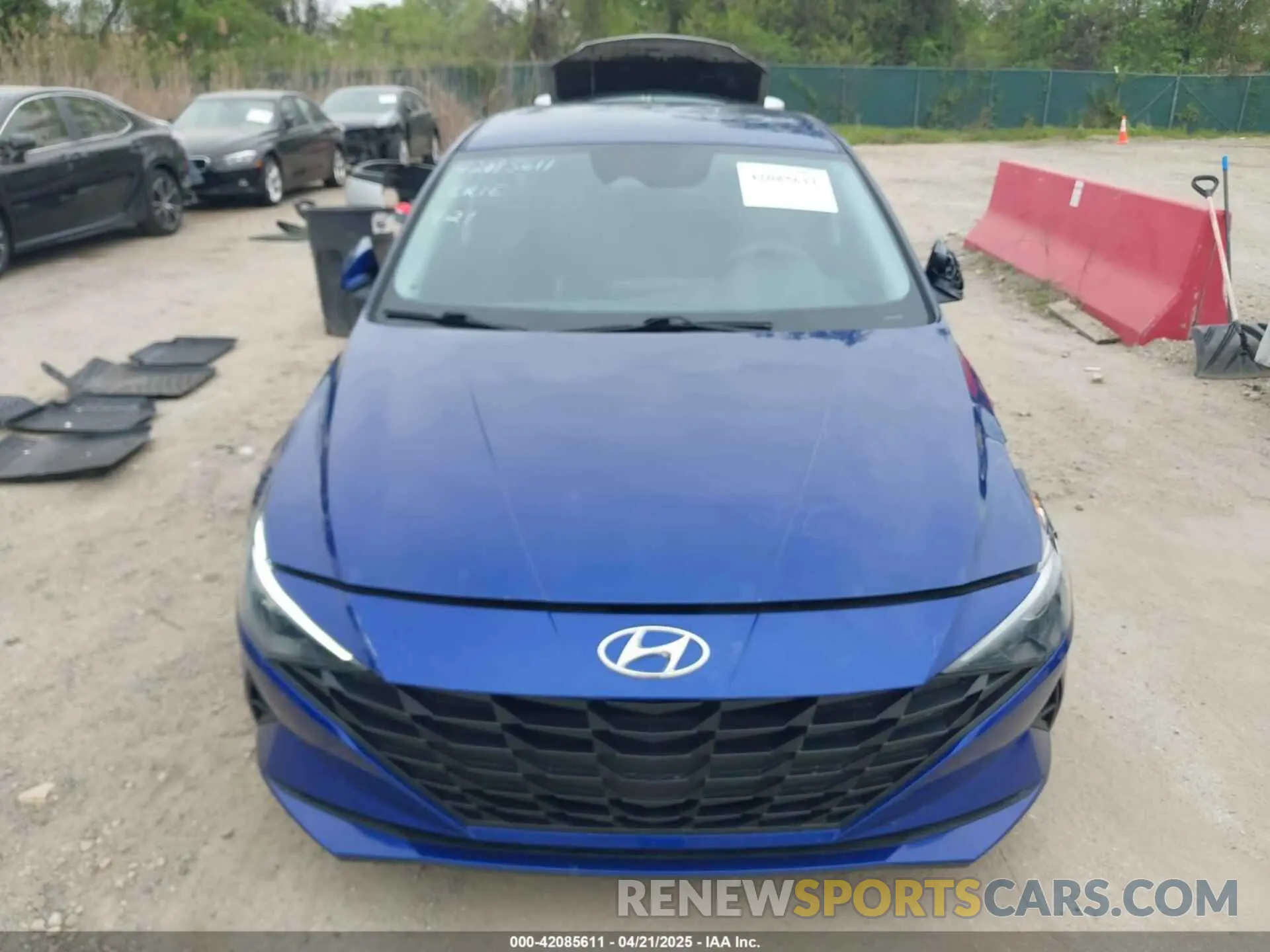12 fotografías del automóvil dañado 5NPLM4AG6NH076238 HYUNDAI ELANTRA 2022