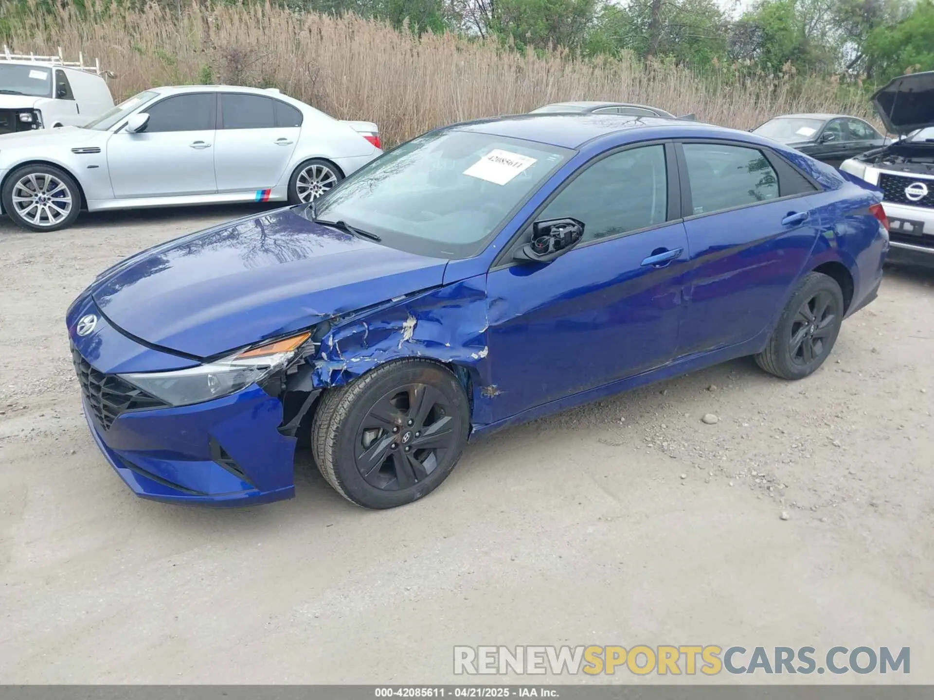 2 fotografías del automóvil dañado 5NPLM4AG6NH076238 HYUNDAI ELANTRA 2022