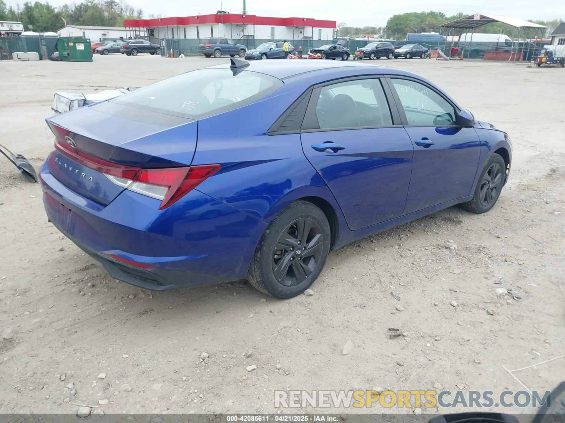 4 fotografías del automóvil dañado 5NPLM4AG6NH076238 HYUNDAI ELANTRA 2022