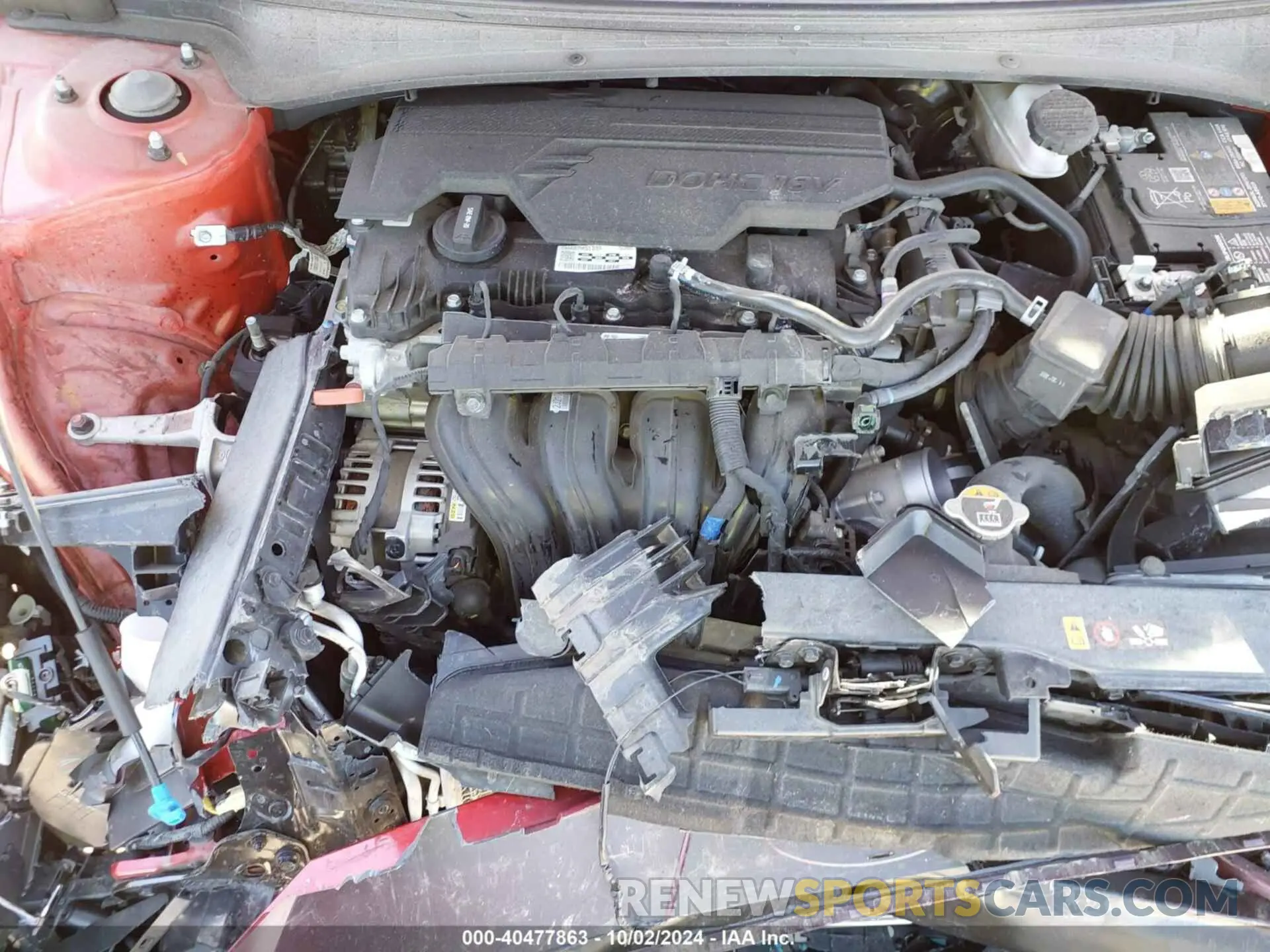 10 fotografías del automóvil dañado 5NPLM4AG7NH085403 HYUNDAI ELANTRA 2022