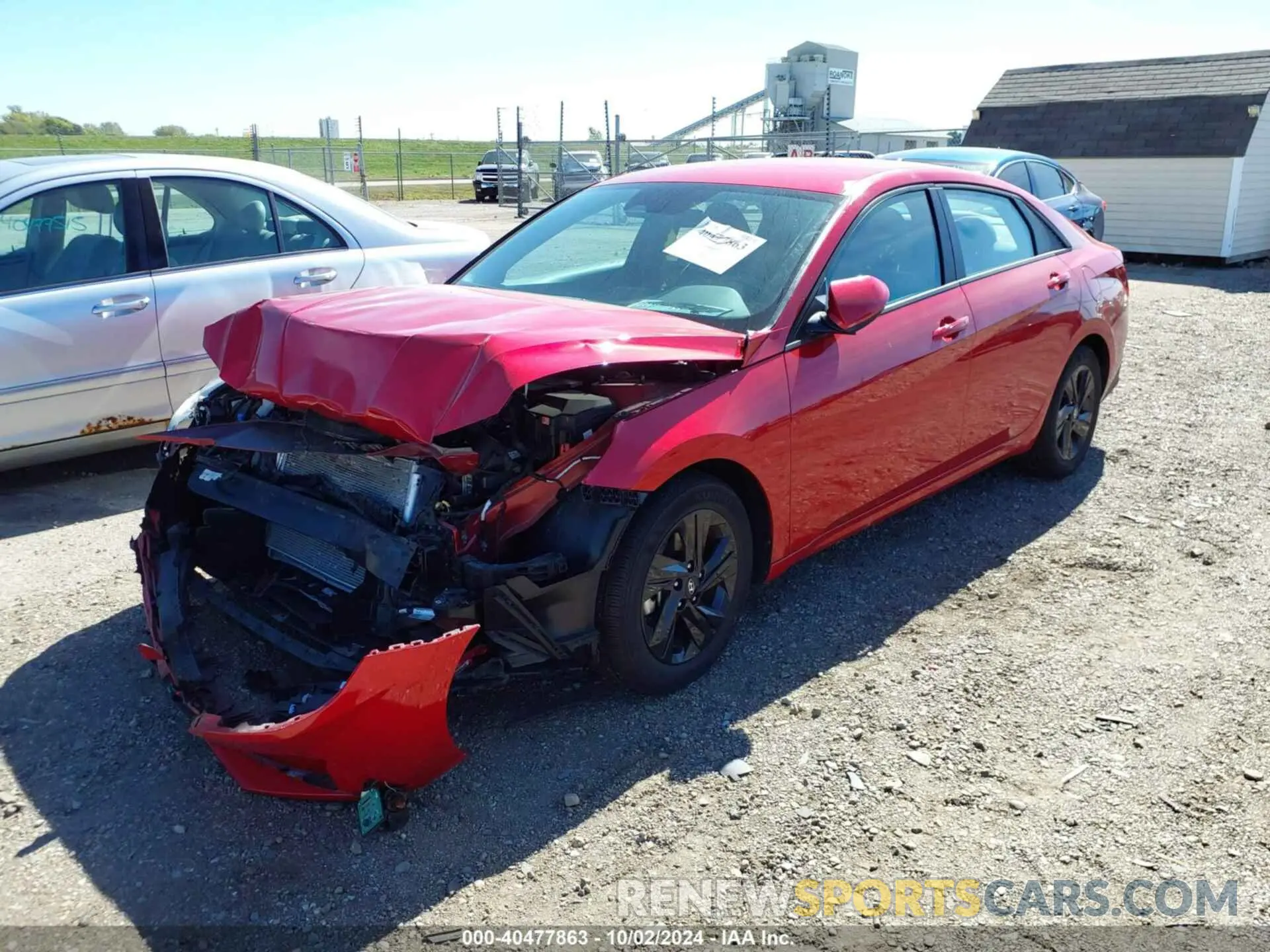 2 fotografías del automóvil dañado 5NPLM4AG7NH085403 HYUNDAI ELANTRA 2022