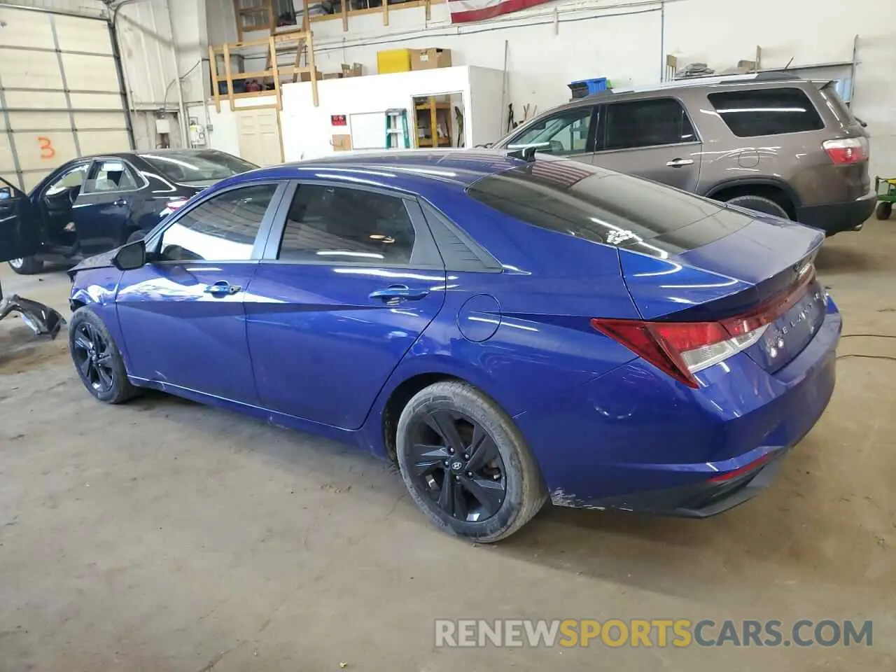 2 fotografías del automóvil dañado 5NPLM4AG9NH054721 HYUNDAI ELANTRA 2022