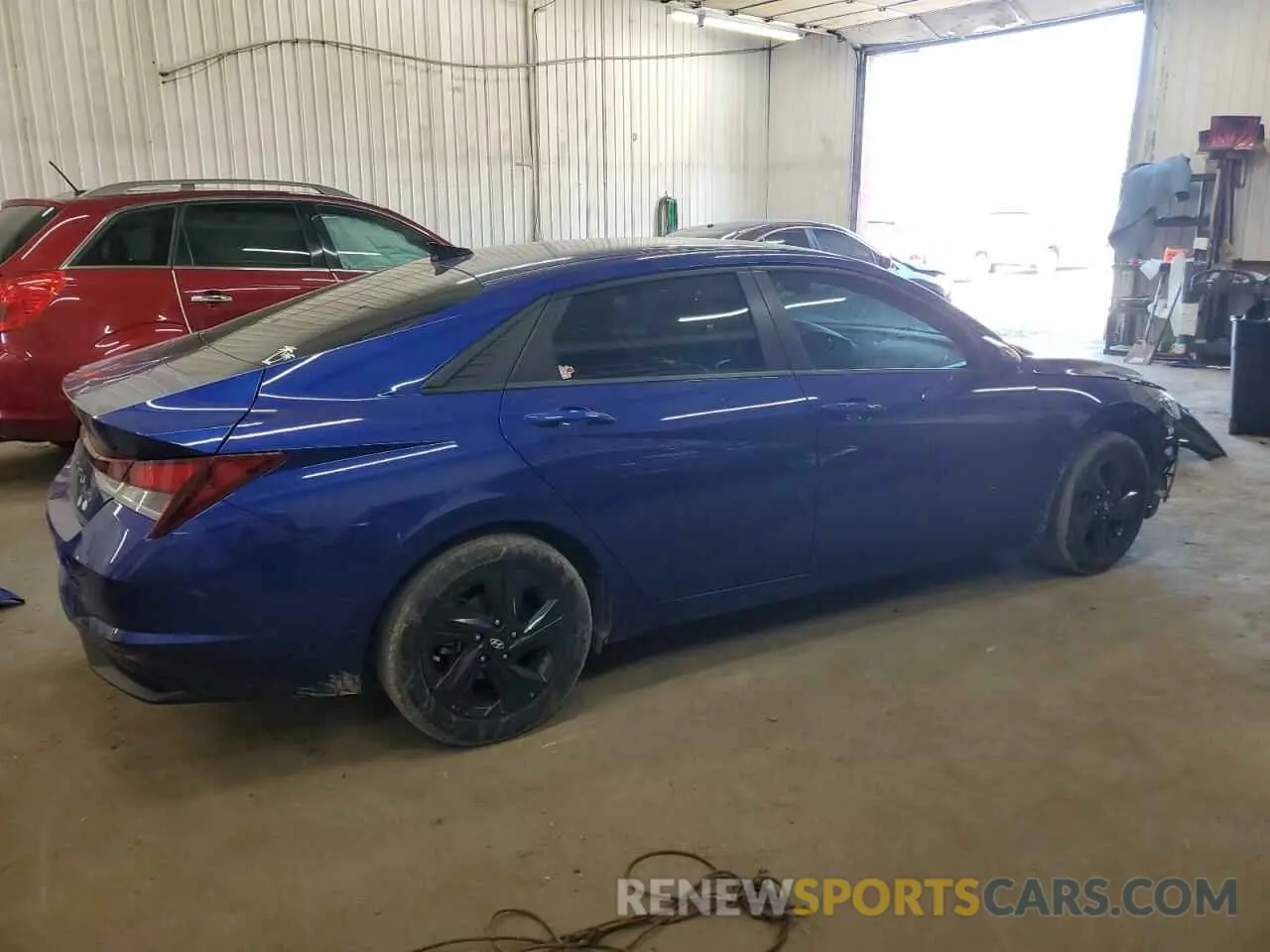 3 fotografías del automóvil dañado 5NPLM4AG9NH054721 HYUNDAI ELANTRA 2022