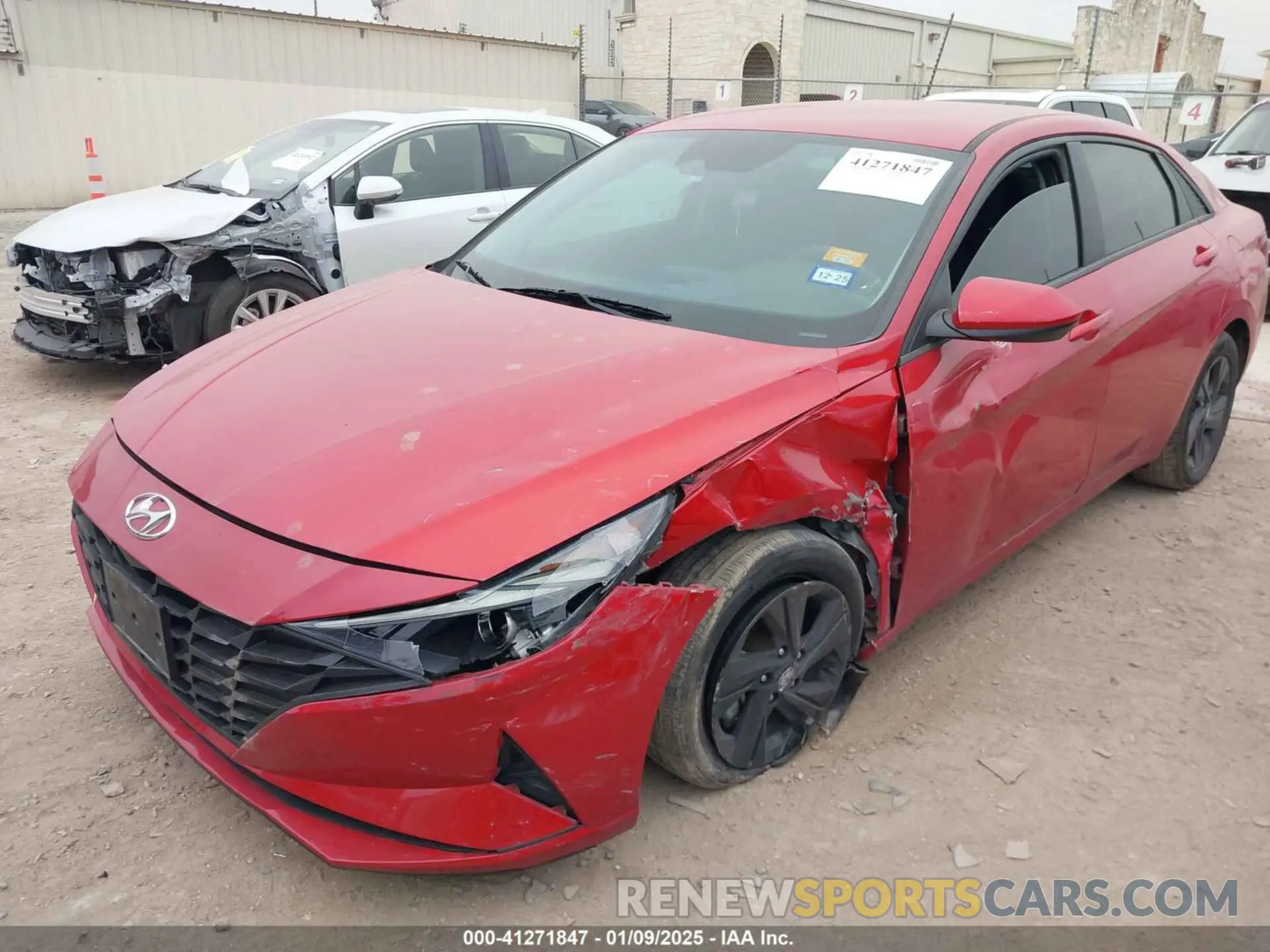 2 fotografías del automóvil dañado 5NPLM4AG9NH063936 HYUNDAI ELANTRA 2022