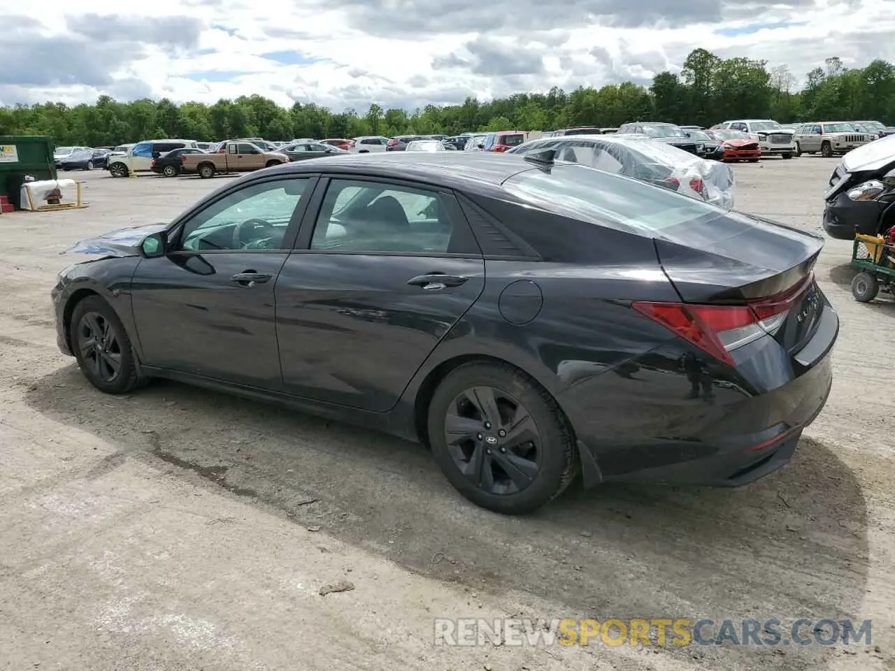 2 fotografías del automóvil dañado 5NPLM4AG9NH064536 HYUNDAI ELANTRA 2022
