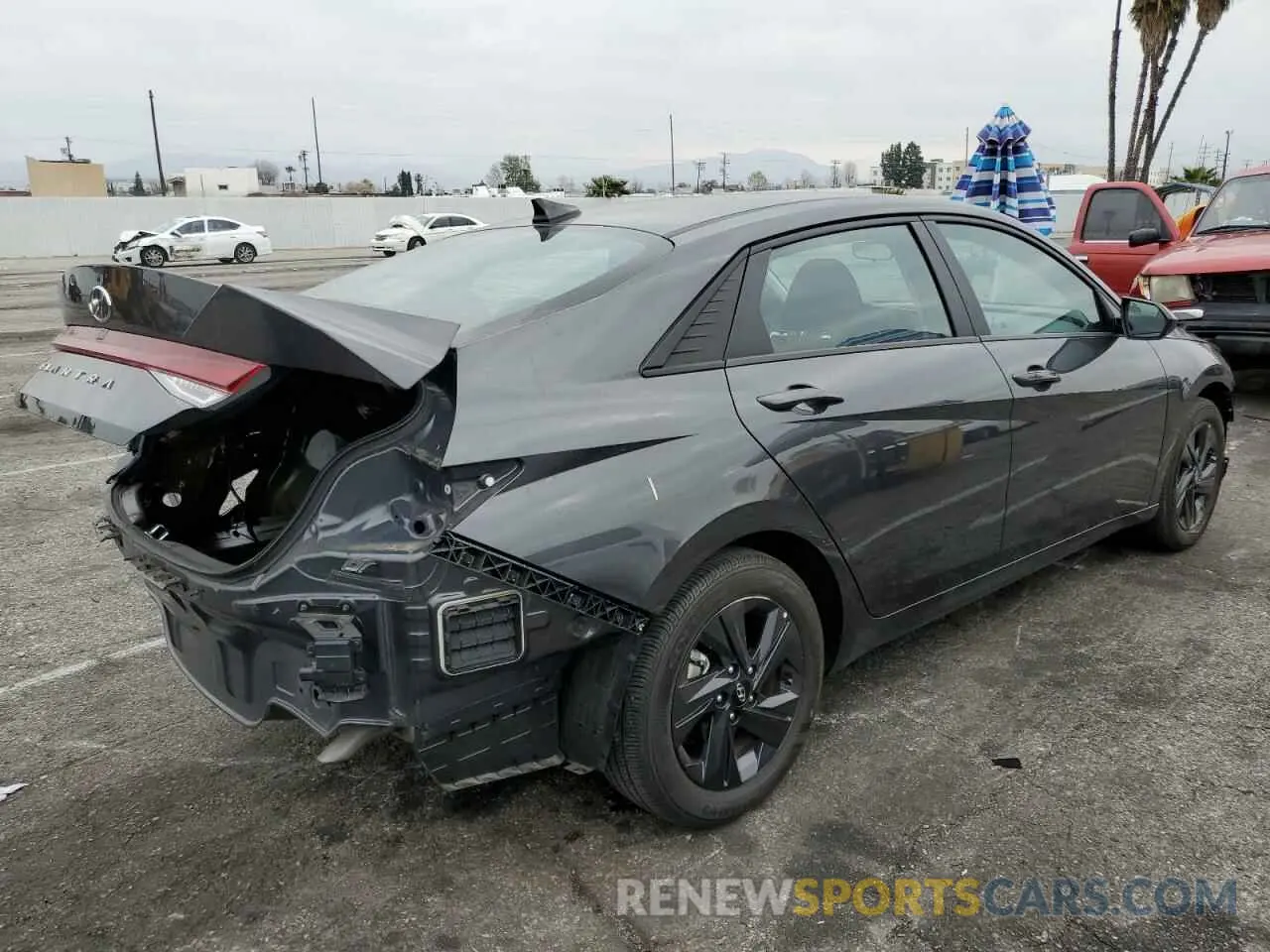 3 fotografías del automóvil dañado 5NPLM4AGXNH070958 HYUNDAI ELANTRA 2022