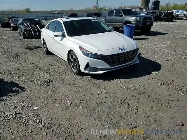 10 fotografías del automóvil dañado 5NPLN4AG0NH064079 HYUNDAI ELANTRA 2022