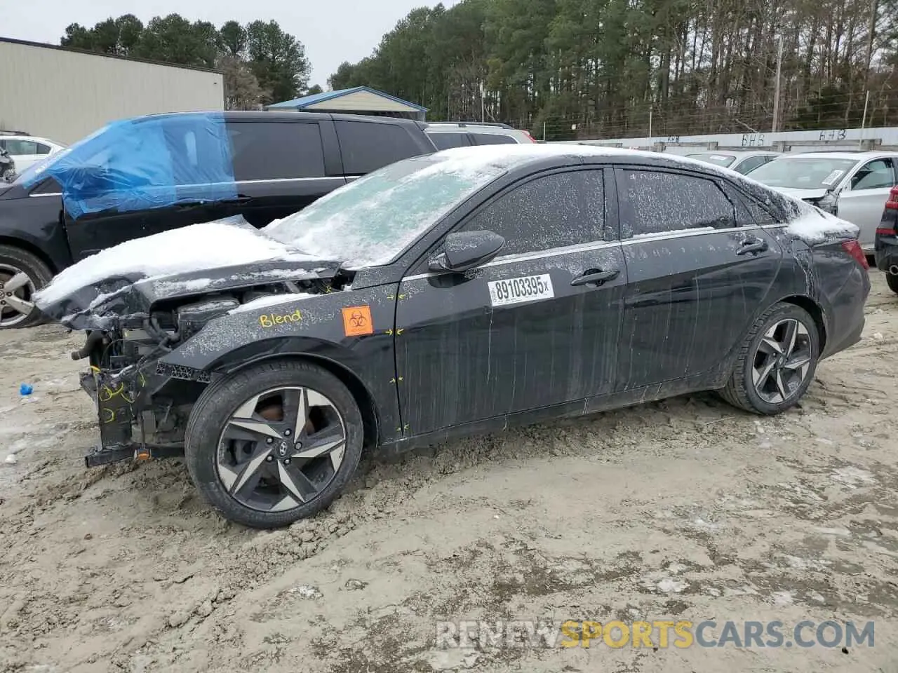 1 fotografías del automóvil dañado 5NPLN4AG0NH064387 HYUNDAI ELANTRA 2022