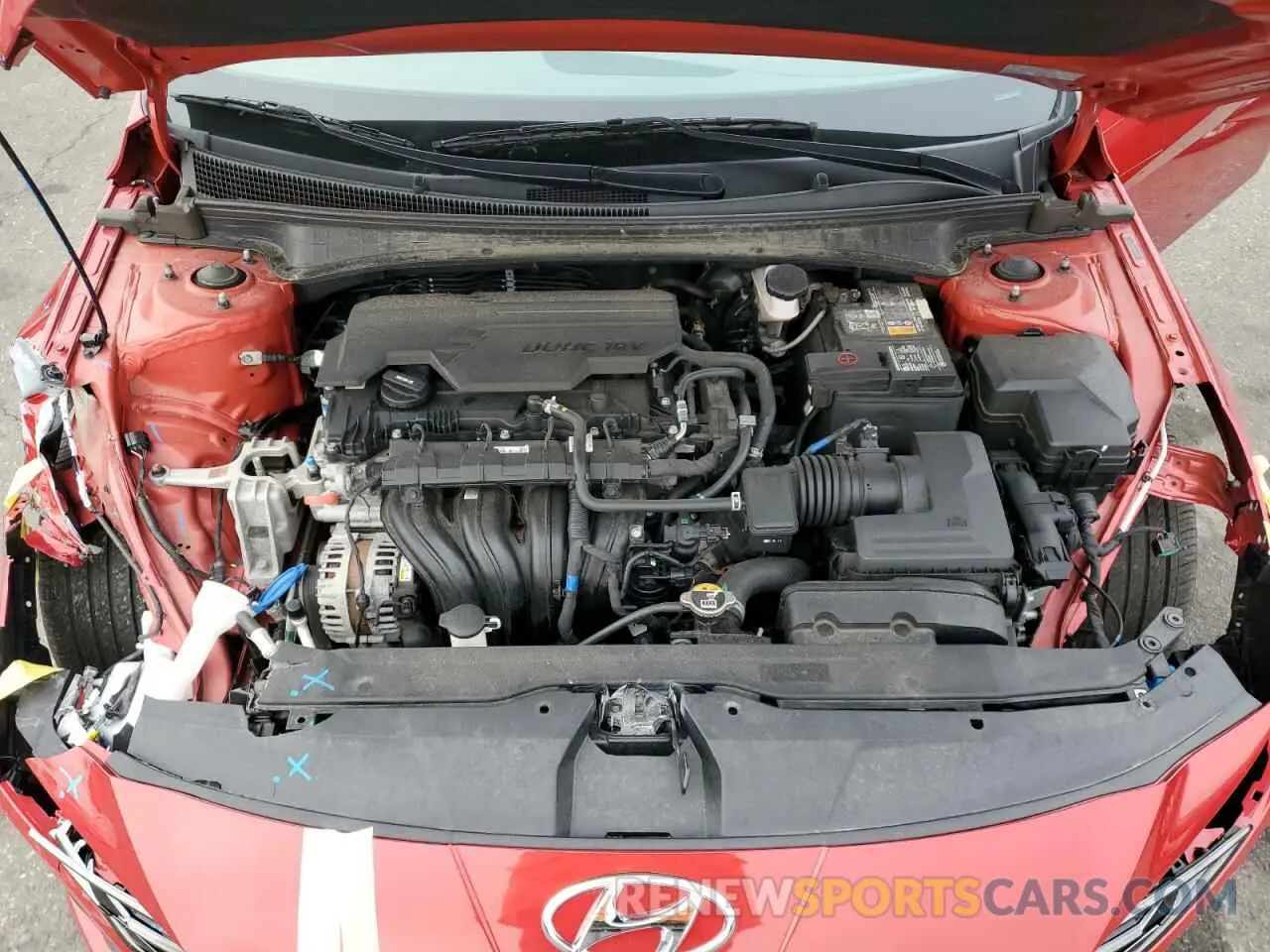 11 fotografías del automóvil dañado 5NPLN4AG3NH073519 HYUNDAI ELANTRA 2022
