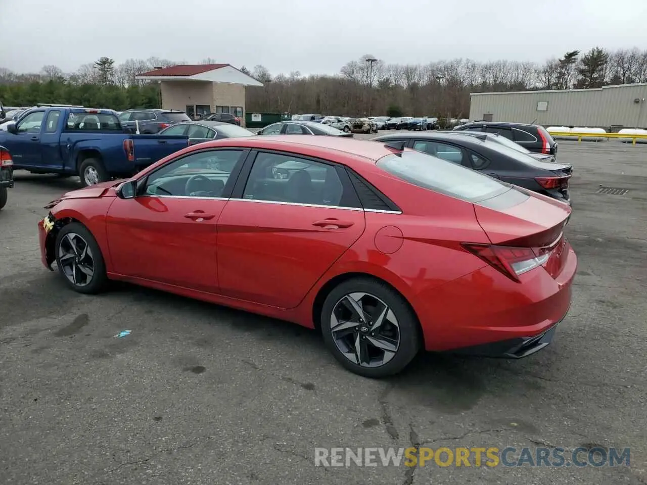 2 fotografías del automóvil dañado 5NPLN4AG3NH073519 HYUNDAI ELANTRA 2022