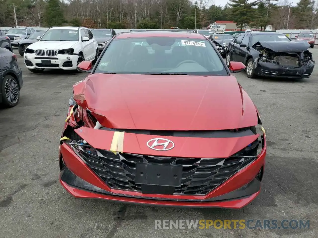 5 fotografías del automóvil dañado 5NPLN4AG3NH073519 HYUNDAI ELANTRA 2022