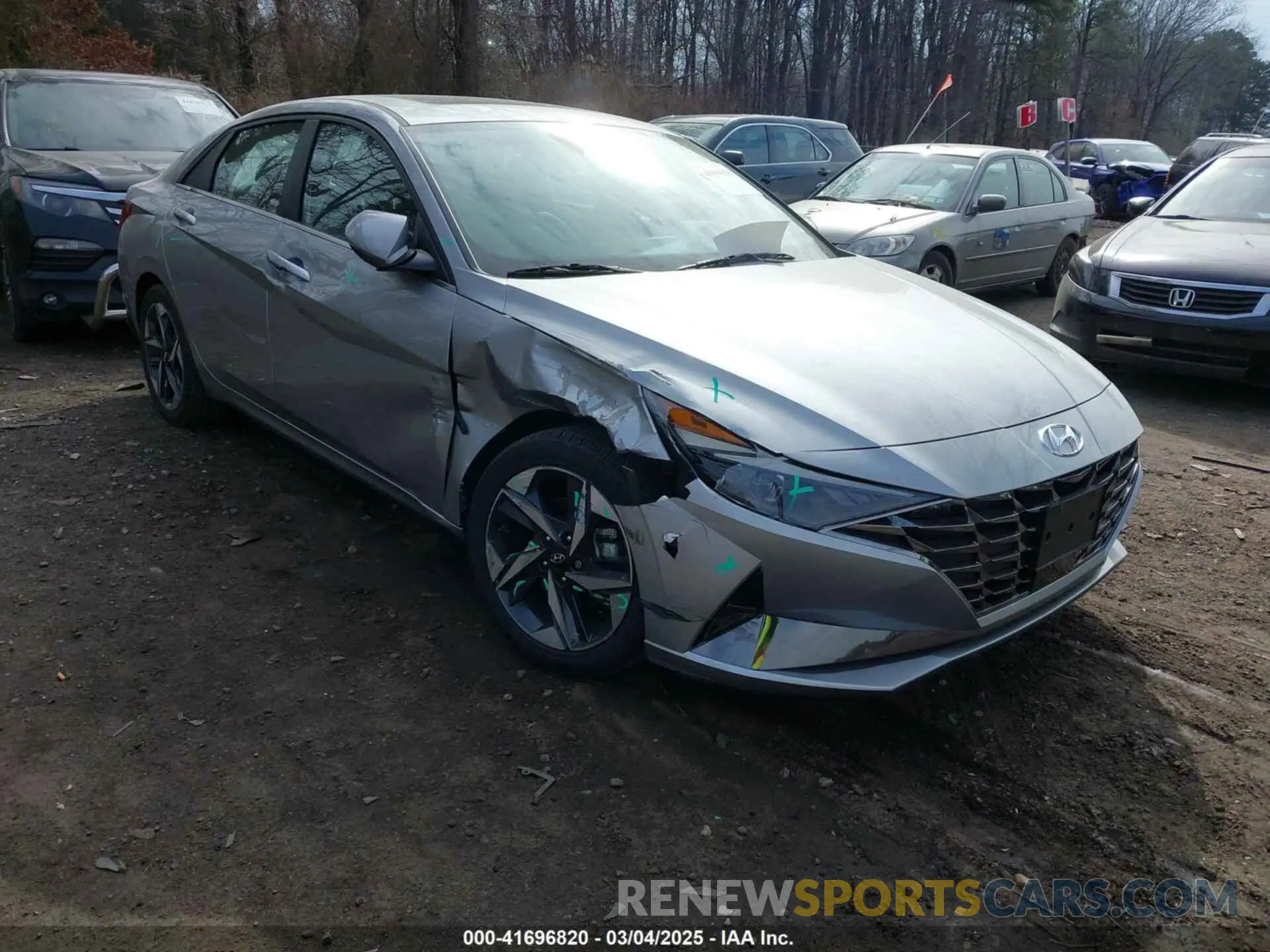 1 fotografías del automóvil dañado 5NPLN4AG5NH074106 HYUNDAI ELANTRA 2022