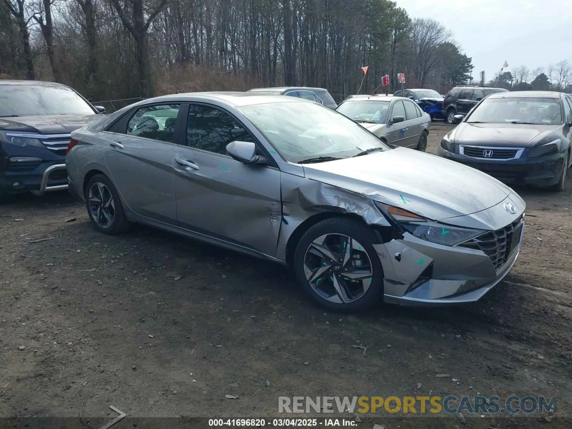 13 fotografías del automóvil dañado 5NPLN4AG5NH074106 HYUNDAI ELANTRA 2022