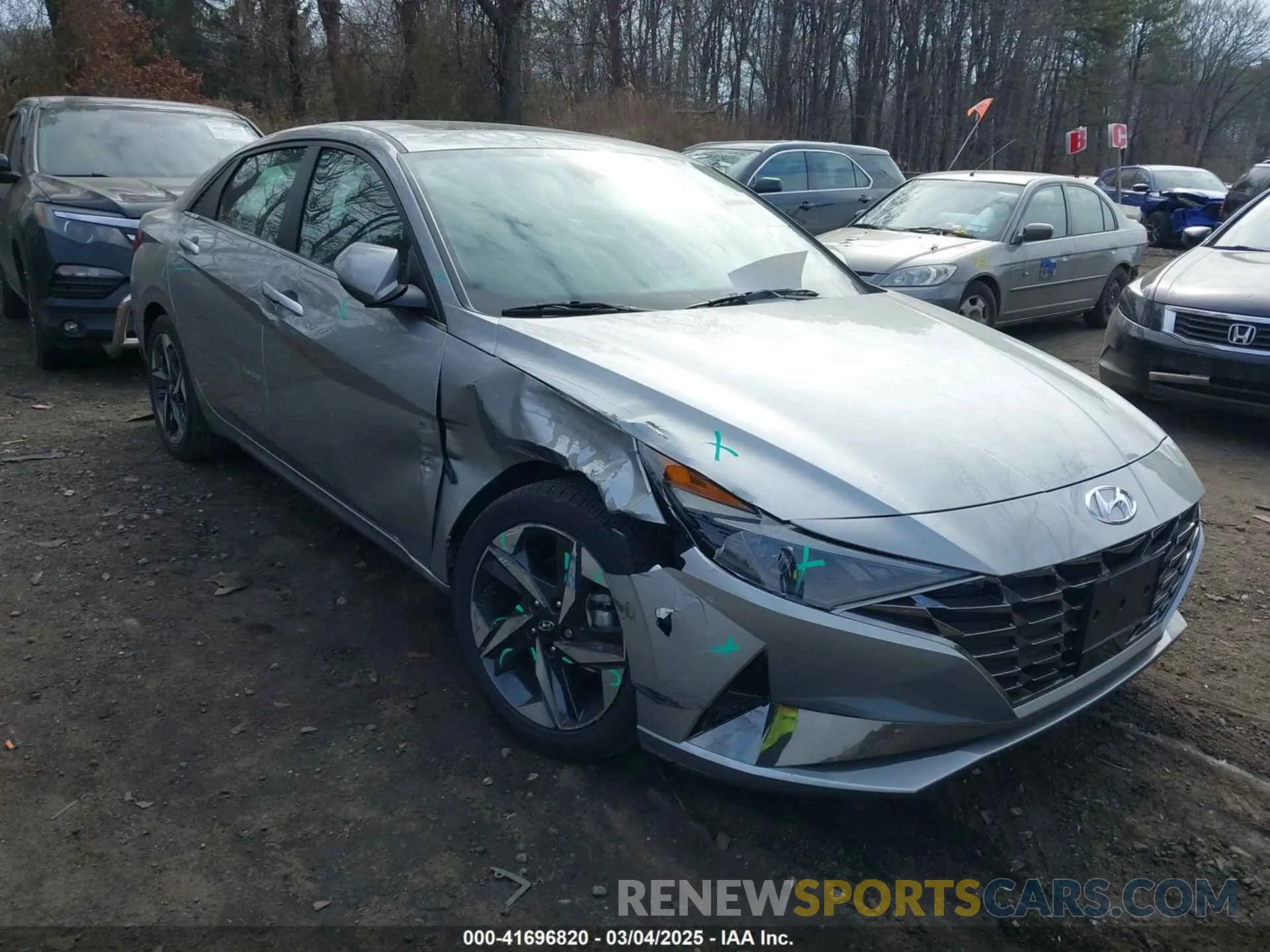 6 fotografías del automóvil dañado 5NPLN4AG5NH074106 HYUNDAI ELANTRA 2022