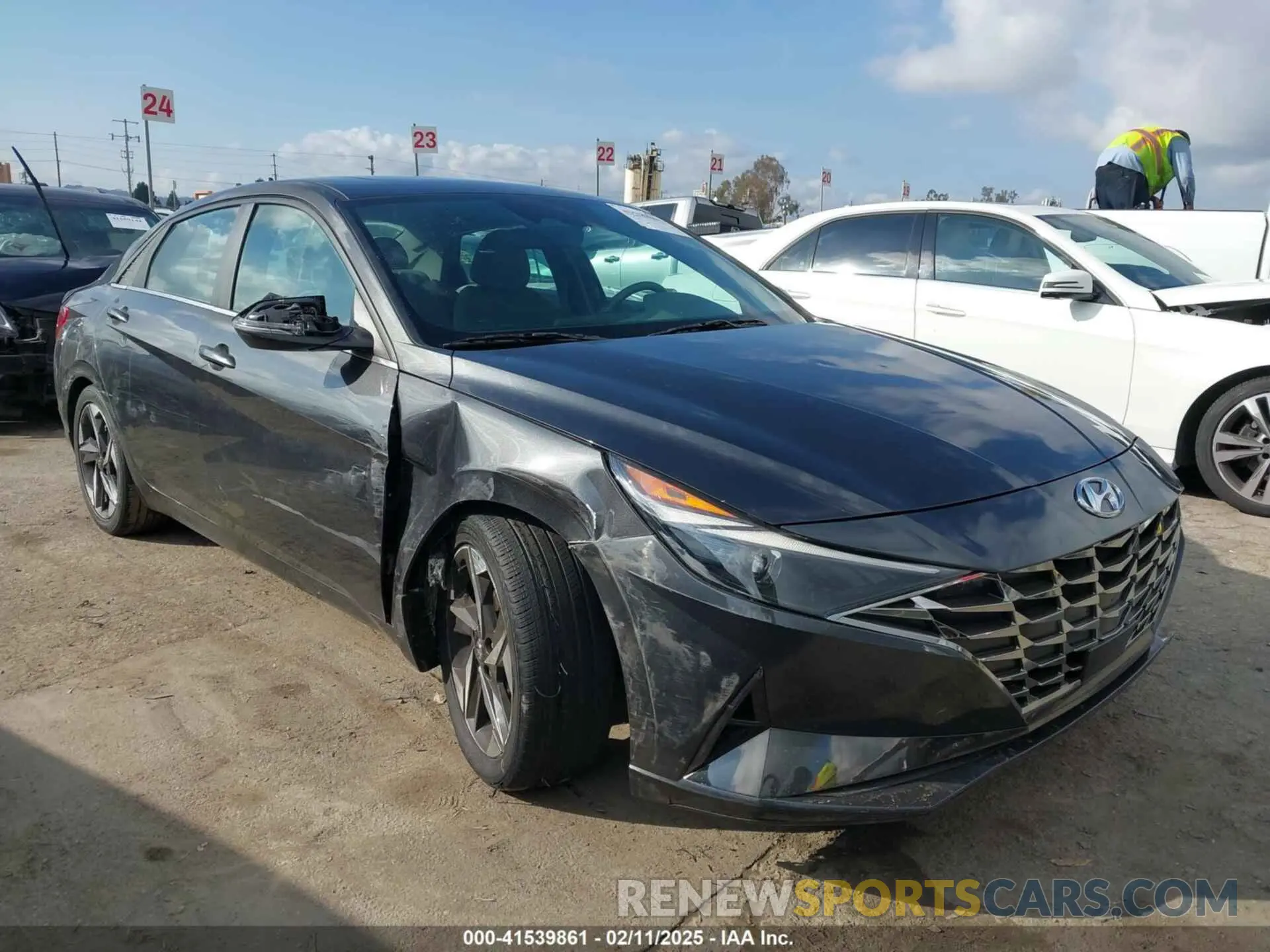 1 fotografías del automóvil dañado 5NPLN4AG8NH059342 HYUNDAI ELANTRA 2022