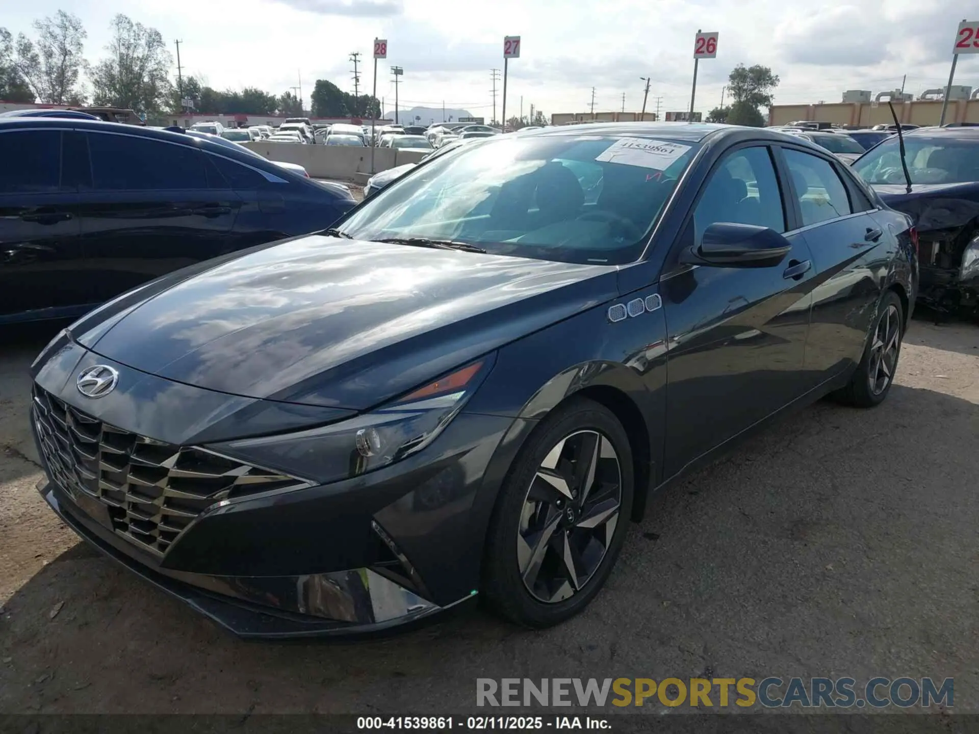 2 fotografías del automóvil dañado 5NPLN4AG8NH059342 HYUNDAI ELANTRA 2022
