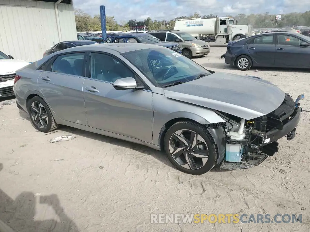 4 fotografías del automóvil dañado 5NPLN4AG9NH069250 HYUNDAI ELANTRA 2022