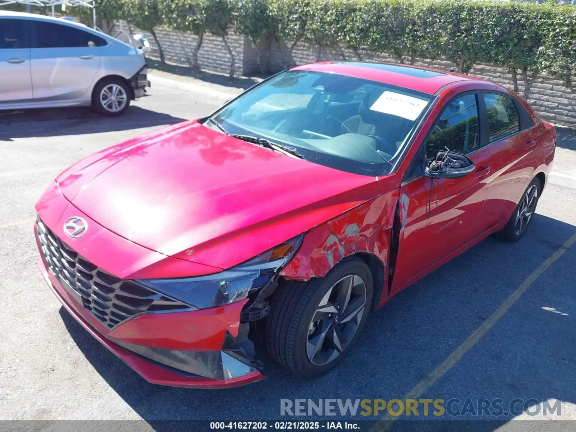 2 fotografías del automóvil dañado 5NPLN4AG9NH082970 HYUNDAI ELANTRA 2022