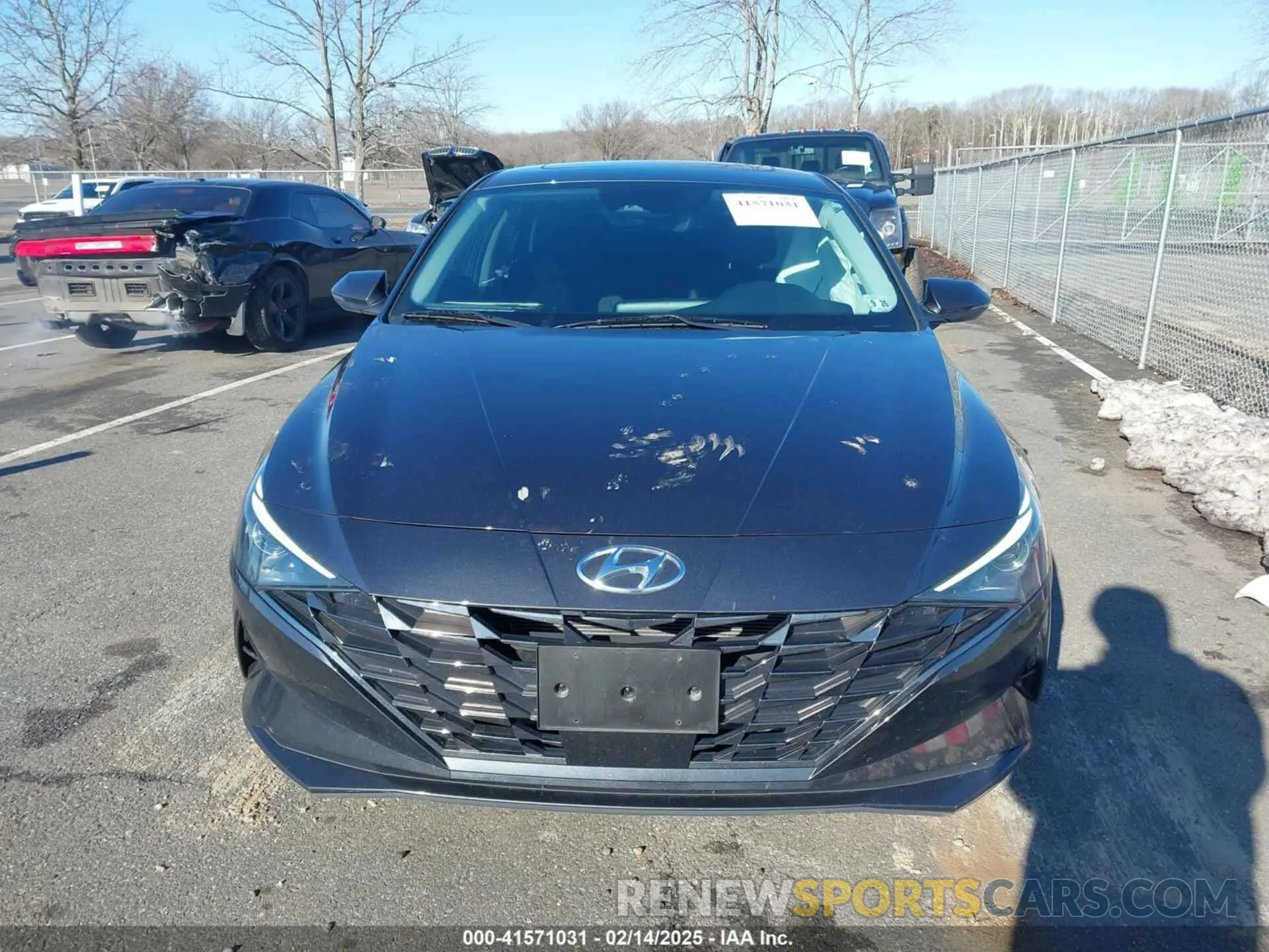 12 fotografías del automóvil dañado 5NPLN4AGXNH057009 HYUNDAI ELANTRA 2022