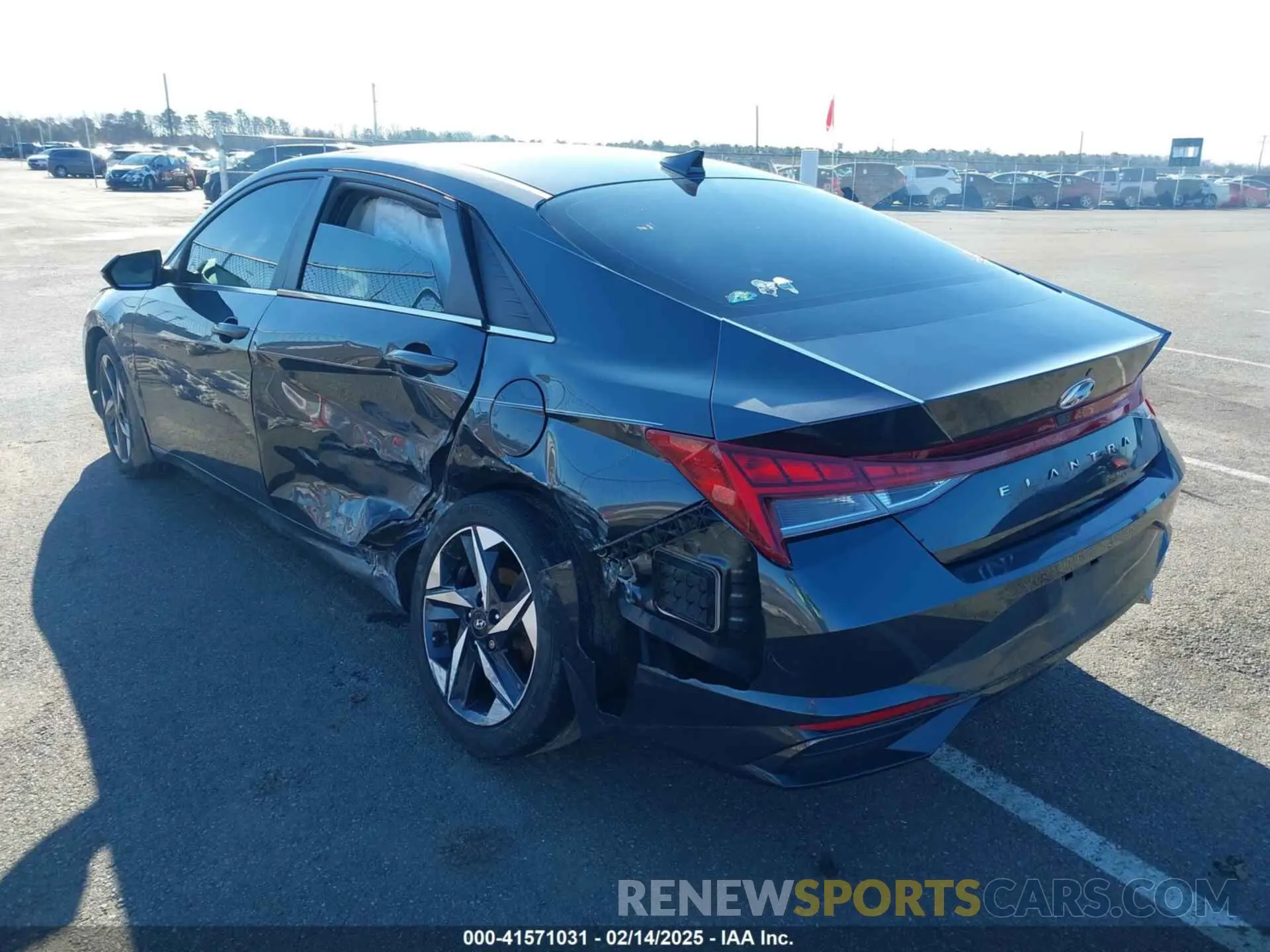 3 fotografías del automóvil dañado 5NPLN4AGXNH057009 HYUNDAI ELANTRA 2022