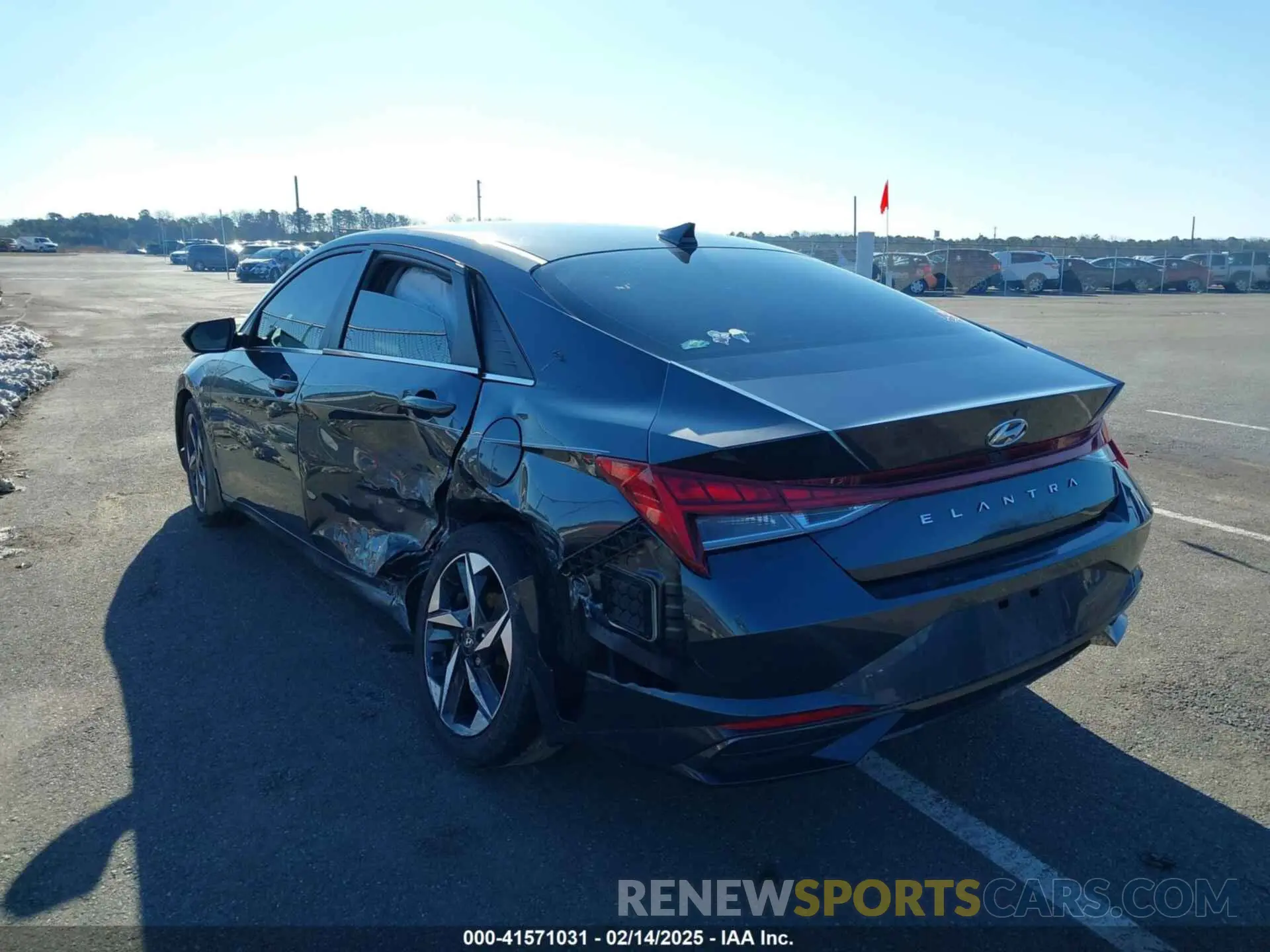 6 fotografías del automóvil dañado 5NPLN4AGXNH057009 HYUNDAI ELANTRA 2022