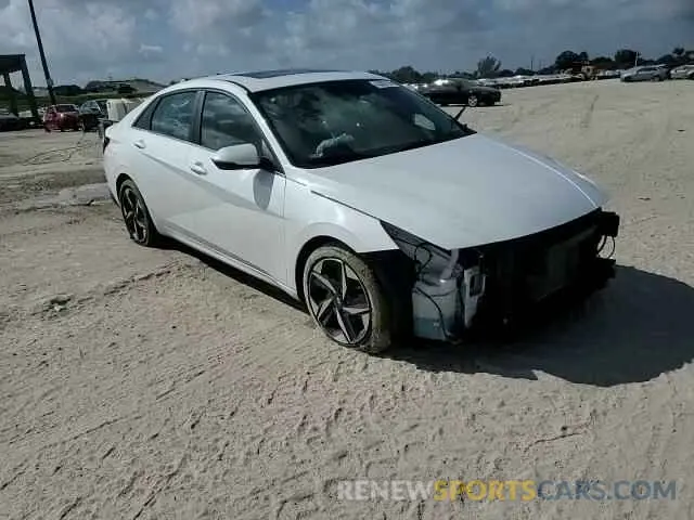 14 fotografías del automóvil dañado 5NPLP4AG0NH057322 HYUNDAI ELANTRA 2022
