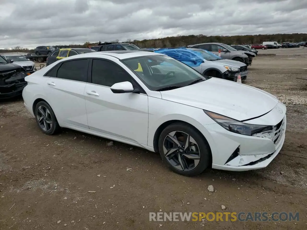 4 fotografías del automóvil dañado 5NPLP4AG2NH075546 HYUNDAI ELANTRA 2022