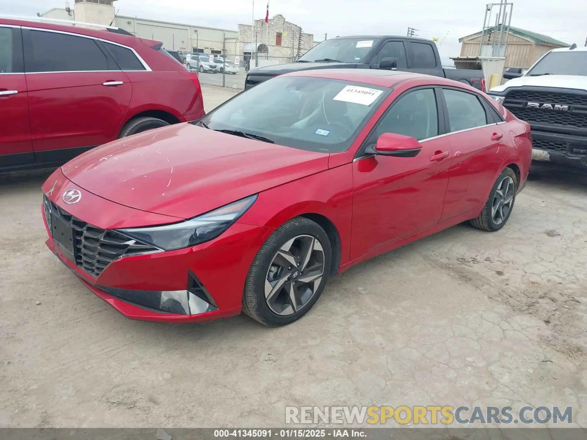 2 fotografías del automóvil dañado 5NPLP4AG7NH076157 HYUNDAI ELANTRA 2022
