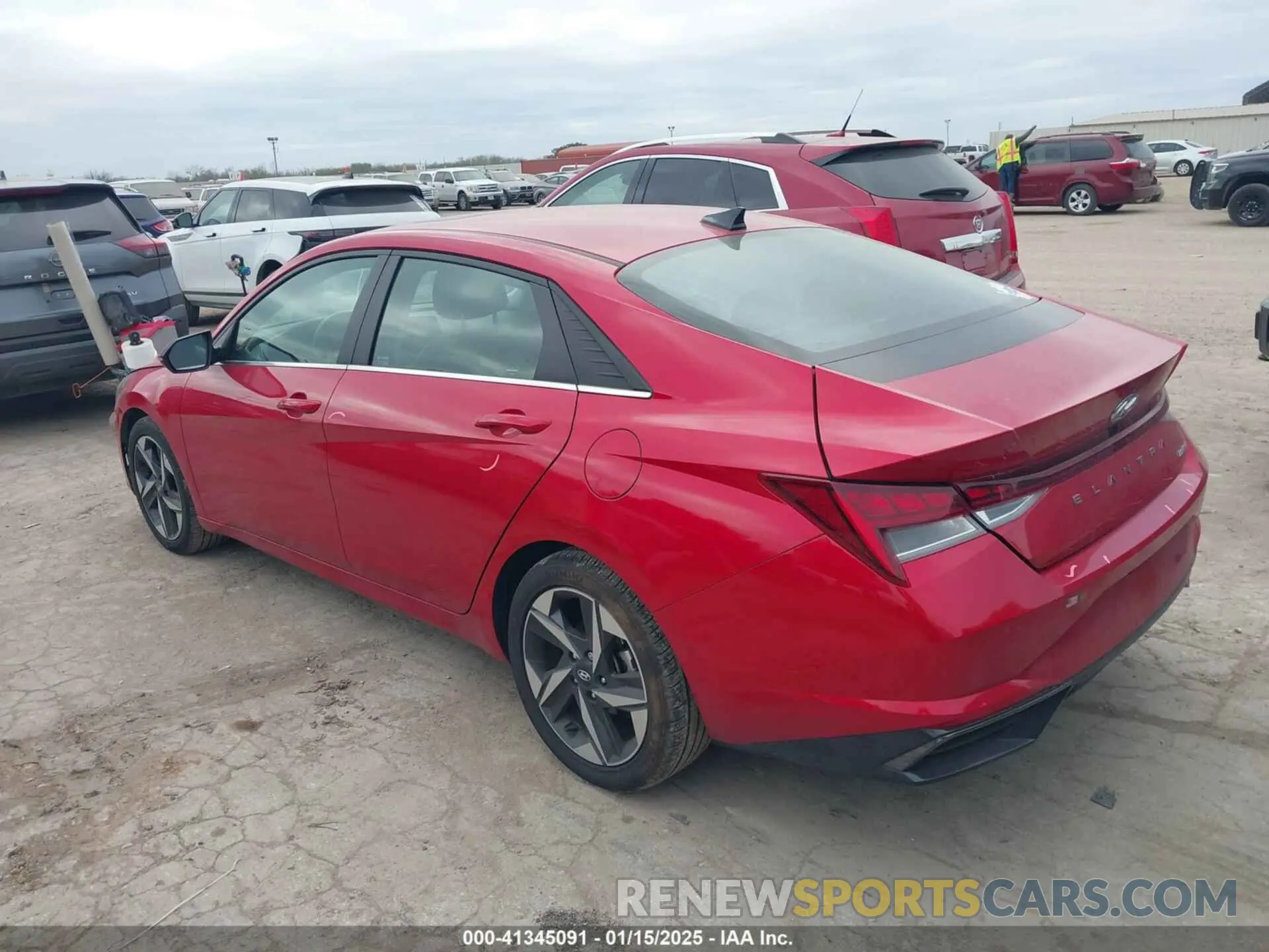 3 fotografías del automóvil dañado 5NPLP4AG7NH076157 HYUNDAI ELANTRA 2022