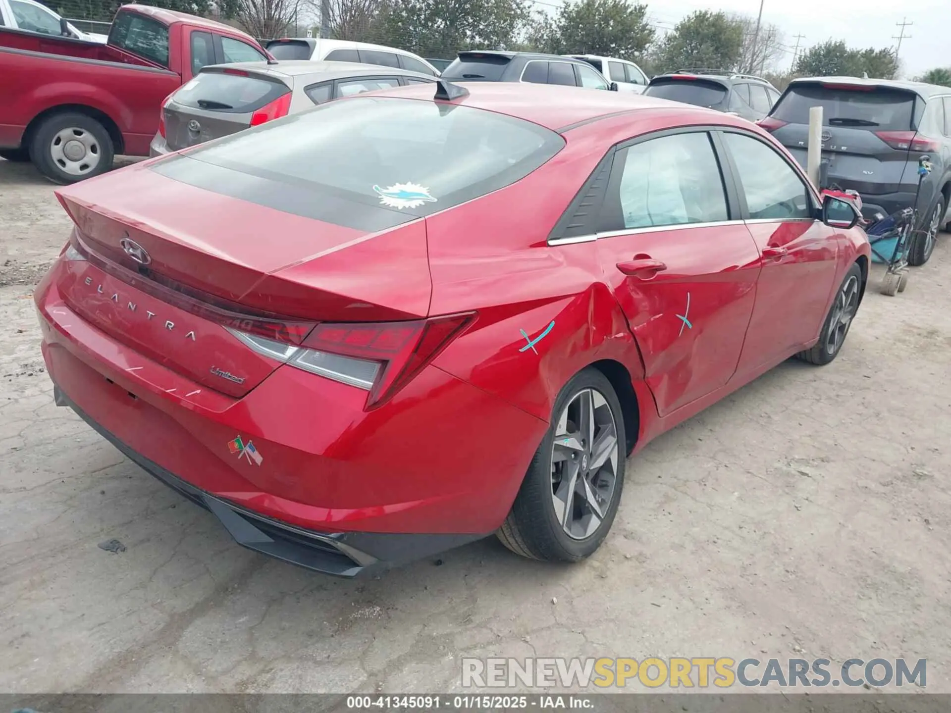 4 fotografías del automóvil dañado 5NPLP4AG7NH076157 HYUNDAI ELANTRA 2022