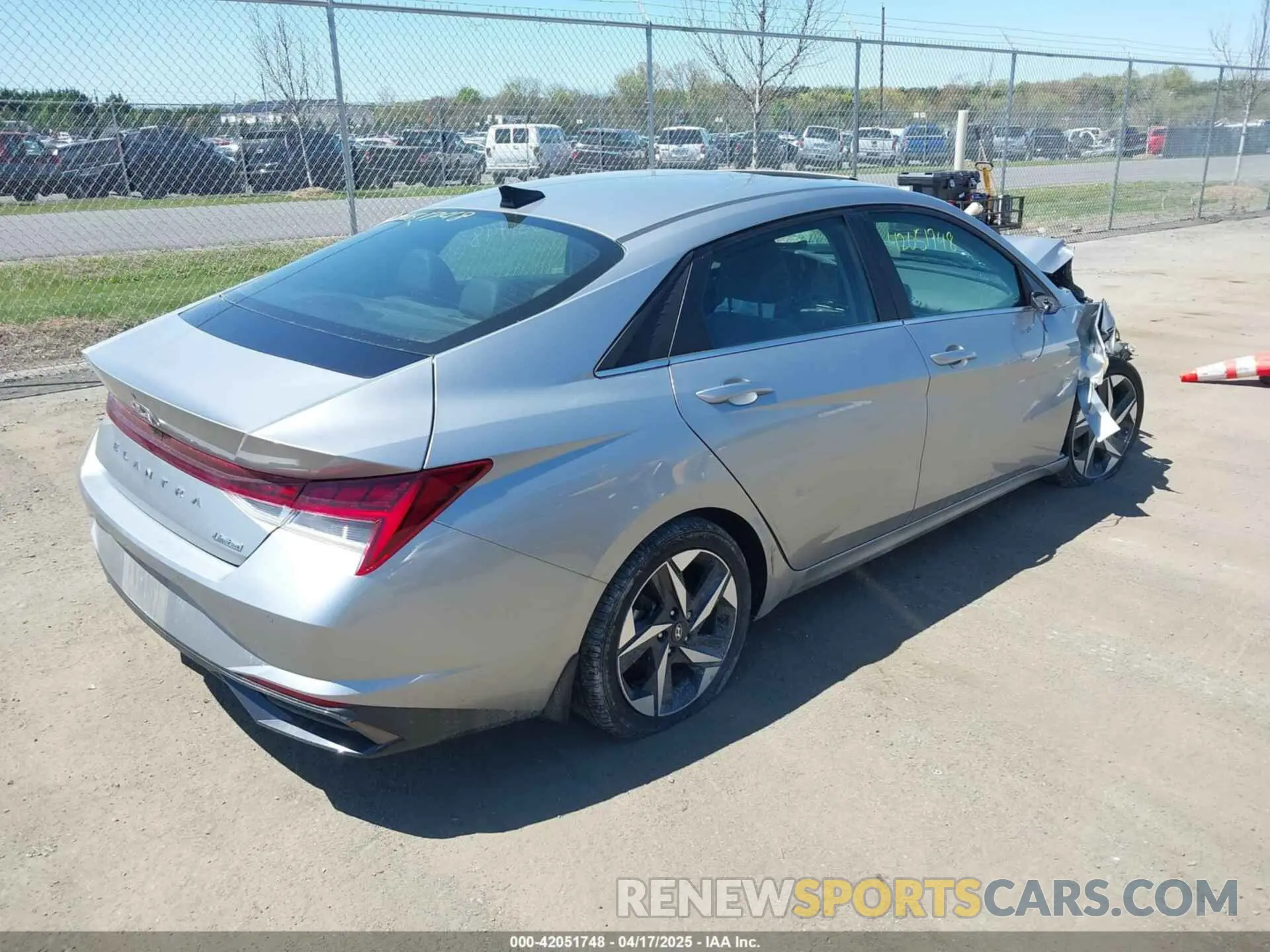 4 fotografías del automóvil dañado 5NPLP4AG8NH078032 HYUNDAI ELANTRA 2022