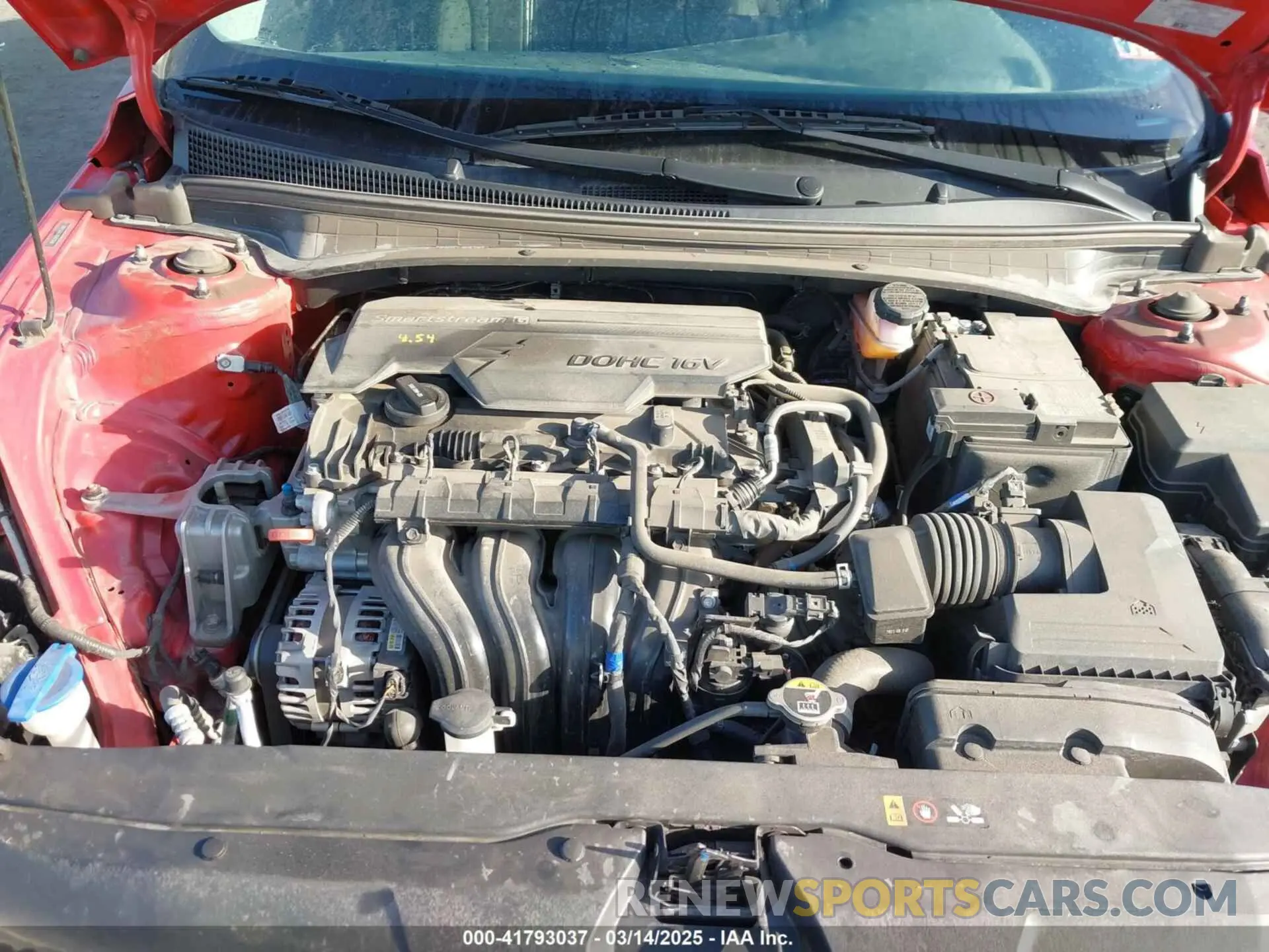 10 fotografías del automóvil dañado 5NPLS4AG1NH072068 HYUNDAI ELANTRA 2022