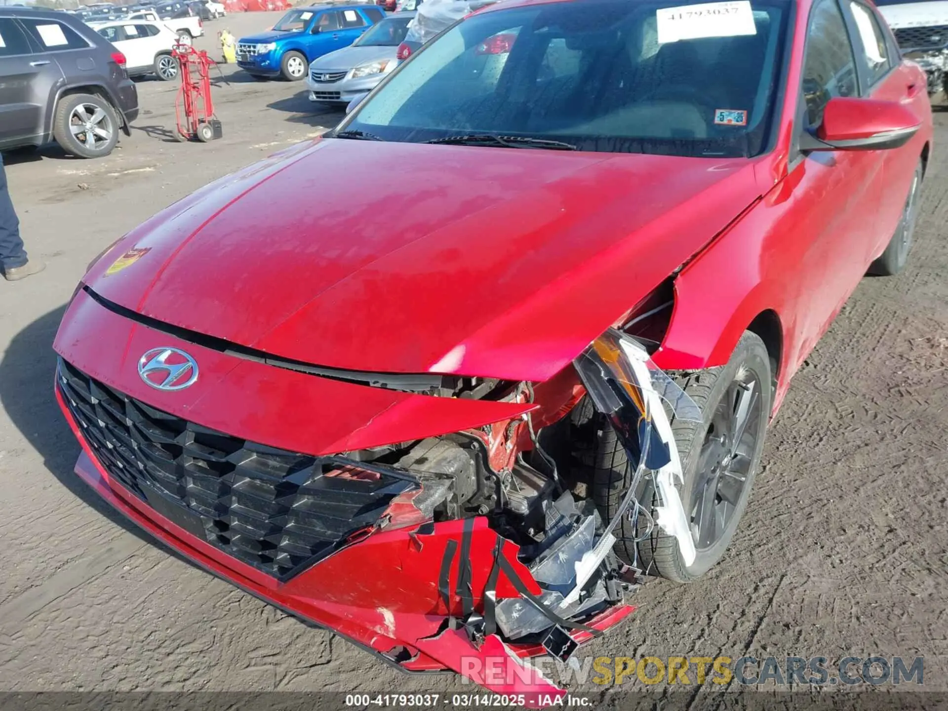 6 fotografías del automóvil dañado 5NPLS4AG1NH072068 HYUNDAI ELANTRA 2022