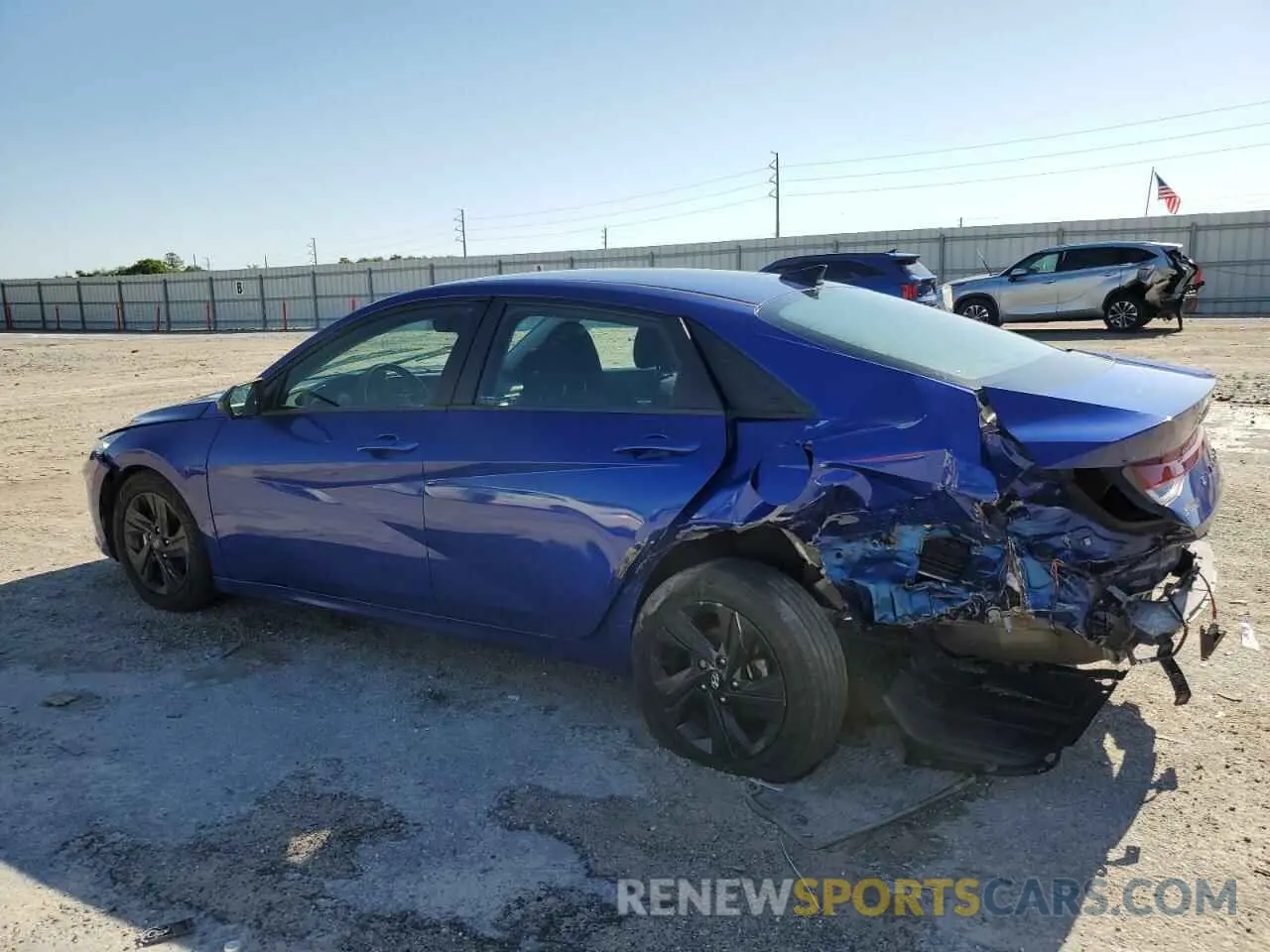 2 fotografías del automóvil dañado 5NPLS4AG2NH059944 HYUNDAI ELANTRA 2022