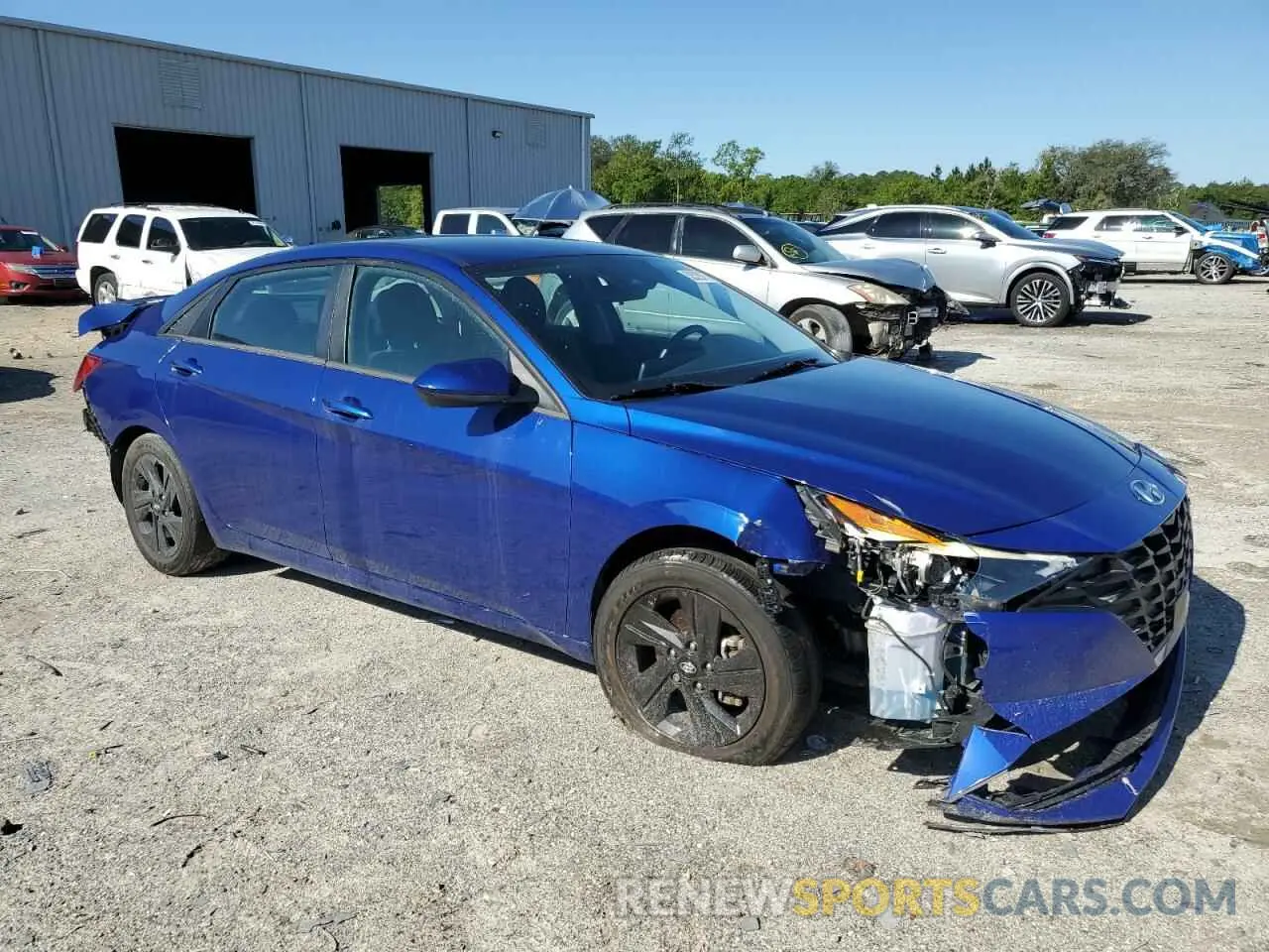4 fotografías del automóvil dañado 5NPLS4AG2NH059944 HYUNDAI ELANTRA 2022