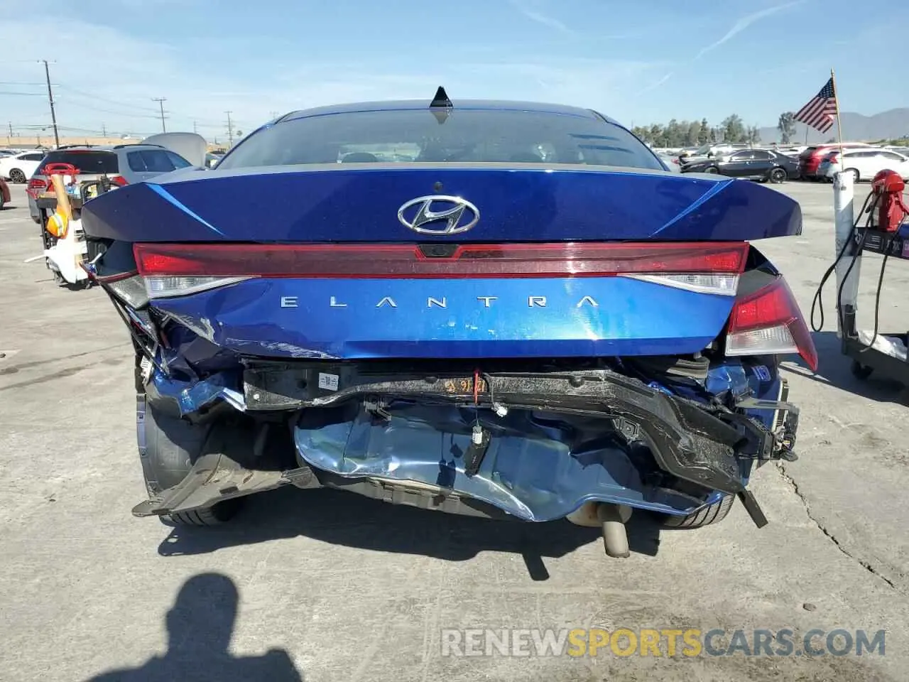 6 fotografías del automóvil dañado 5NPLS4AG2NH073133 HYUNDAI ELANTRA 2022