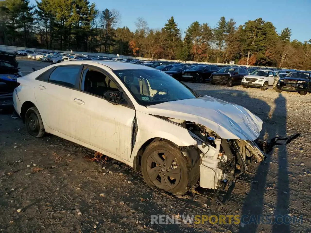 4 fotografías del automóvil dañado 5NPLS4AG2NH073598 HYUNDAI ELANTRA 2022