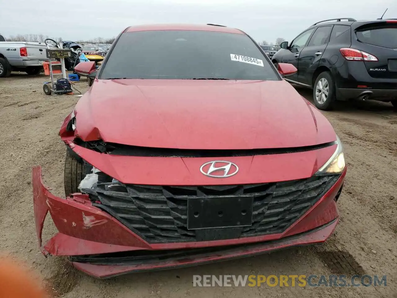 5 fotografías del automóvil dañado 5NPLS4AG4NH057029 HYUNDAI ELANTRA 2022