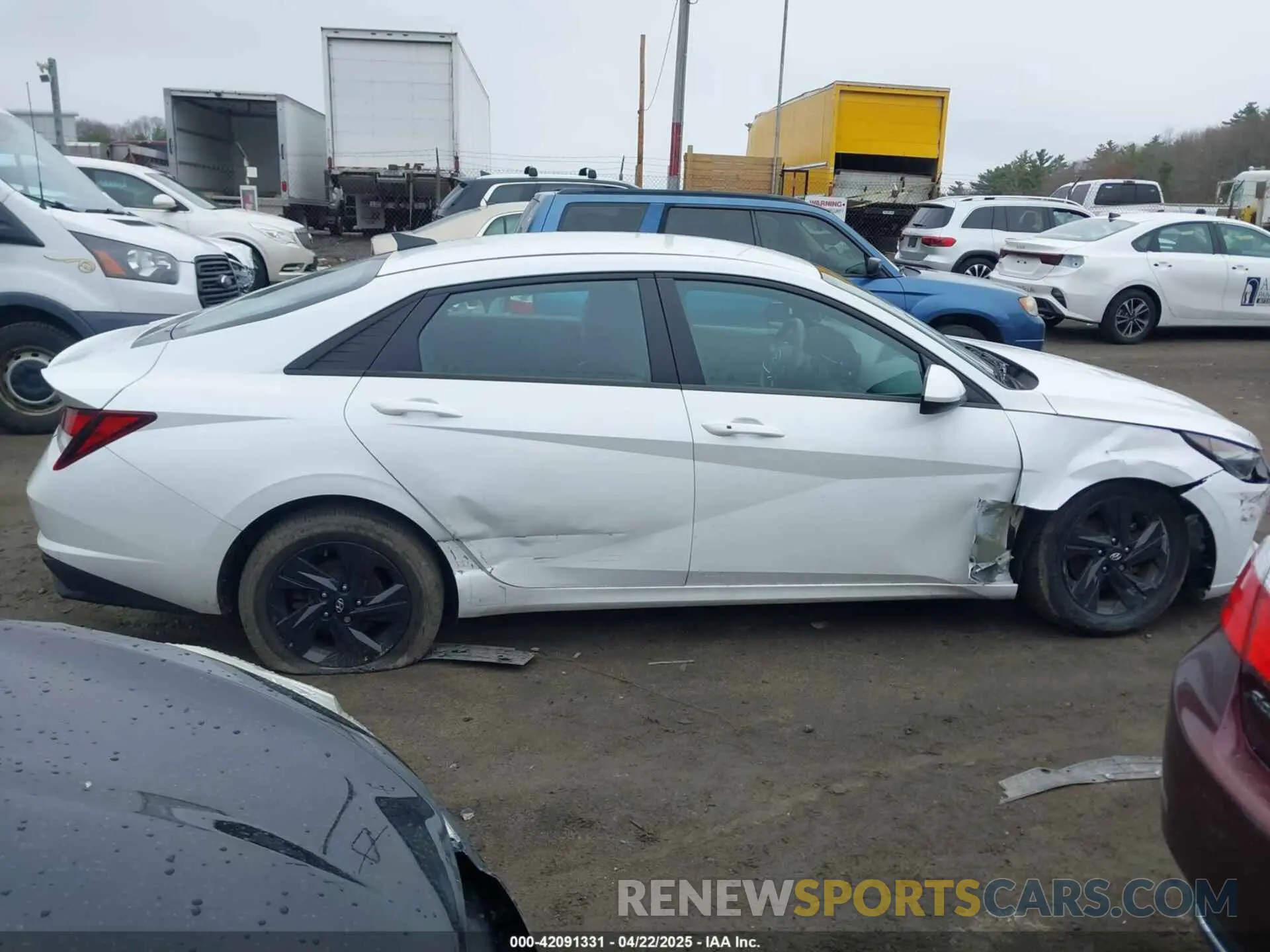 13 fotografías del automóvil dañado 5NPLS4AG6NH057761 HYUNDAI ELANTRA 2022
